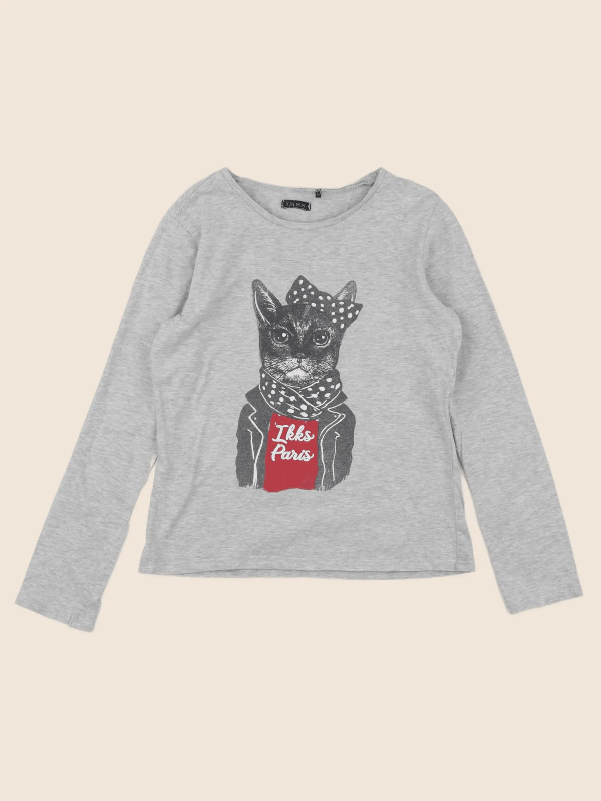 IKKS - tee-shirt gris - 10 ans