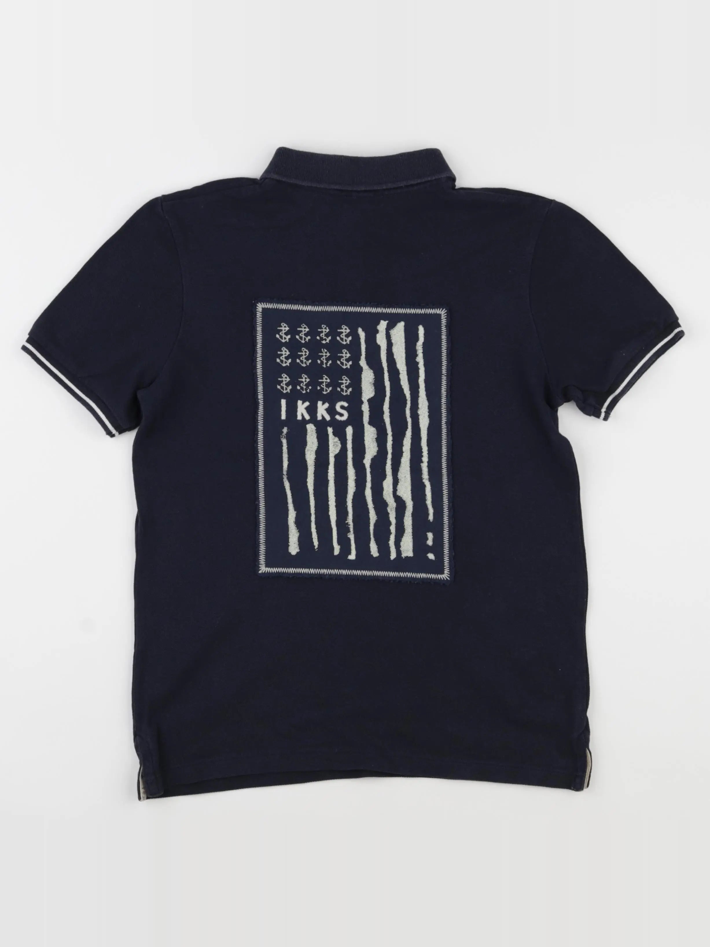 IKKS - polo imprimé au dos bleu - 10 ans