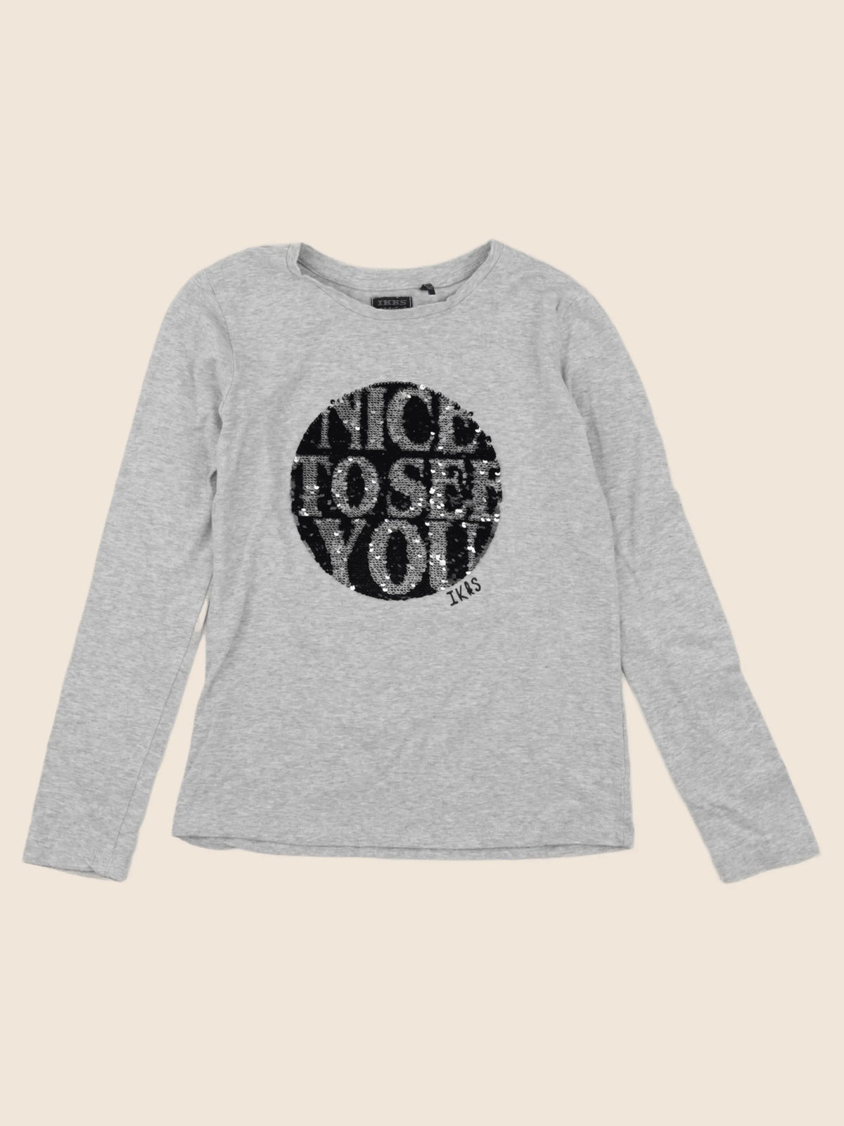 IKKS - tee-shirt gris - 10 ans