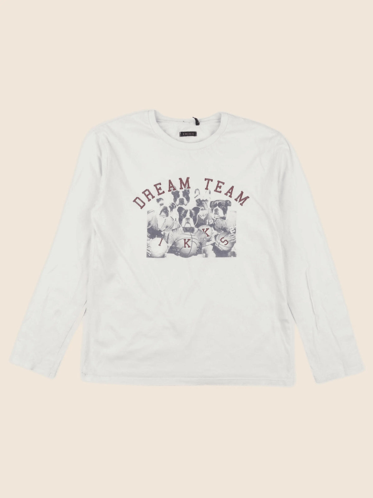 IKKS - tee-shirt beige - 10 ans