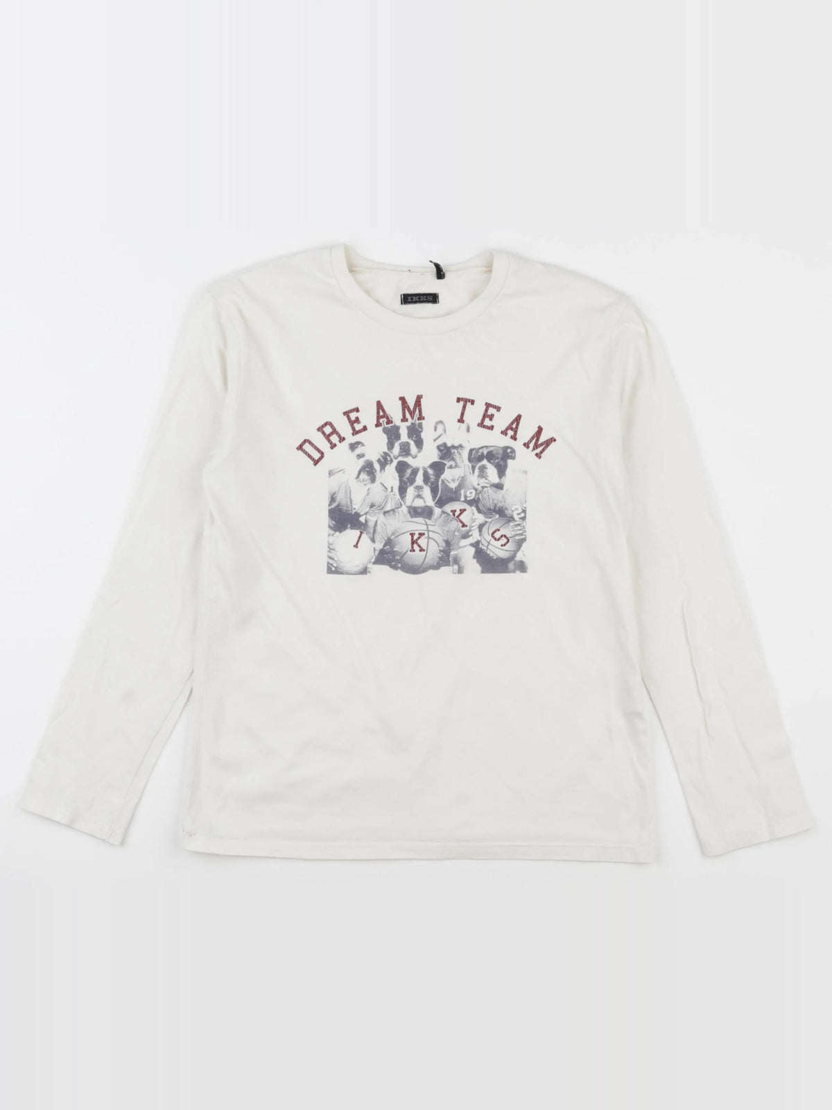 IKKS - tee-shirt beige - 10 ans