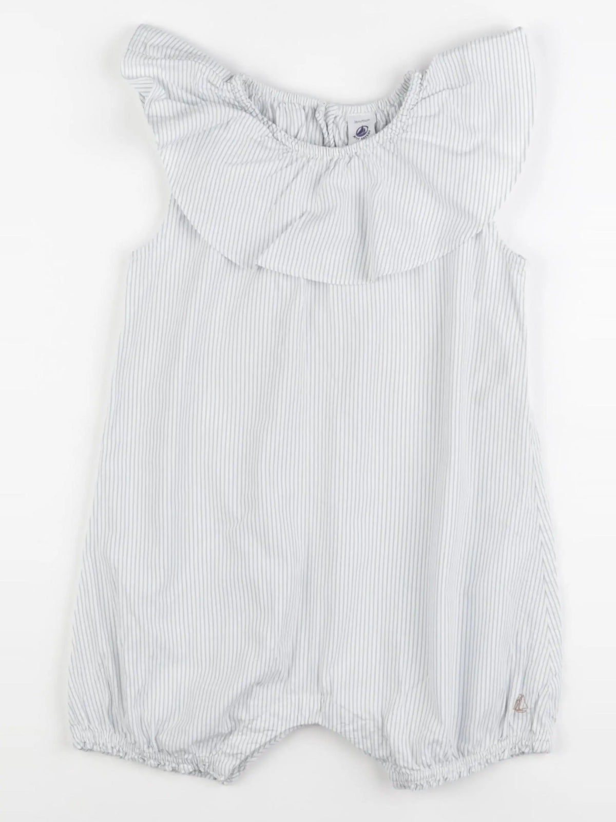 Petit Bateau - combinaison blanc, bleu - 36 mois