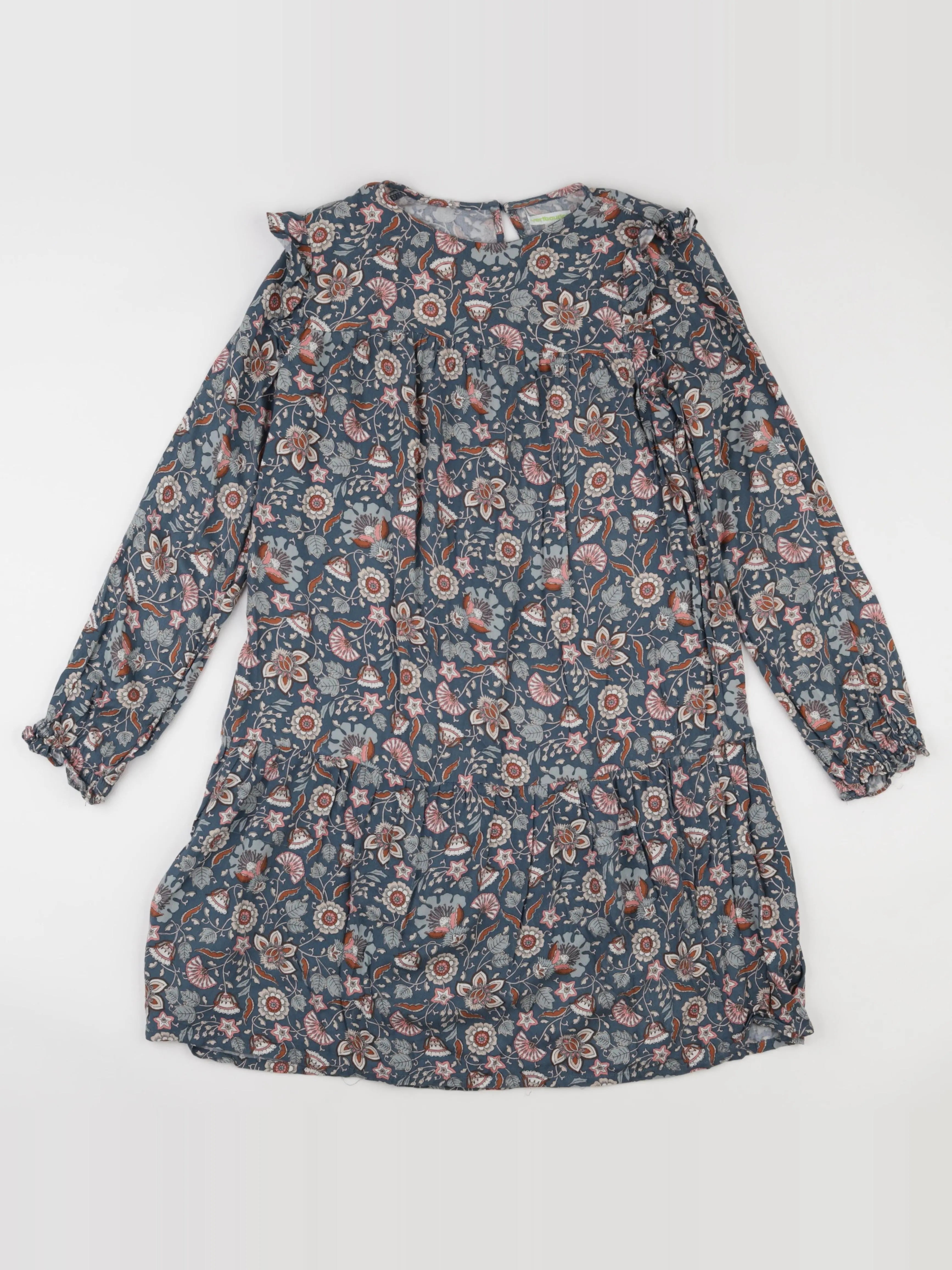 Vertbaudet - robe bleu, rose - 12 ans