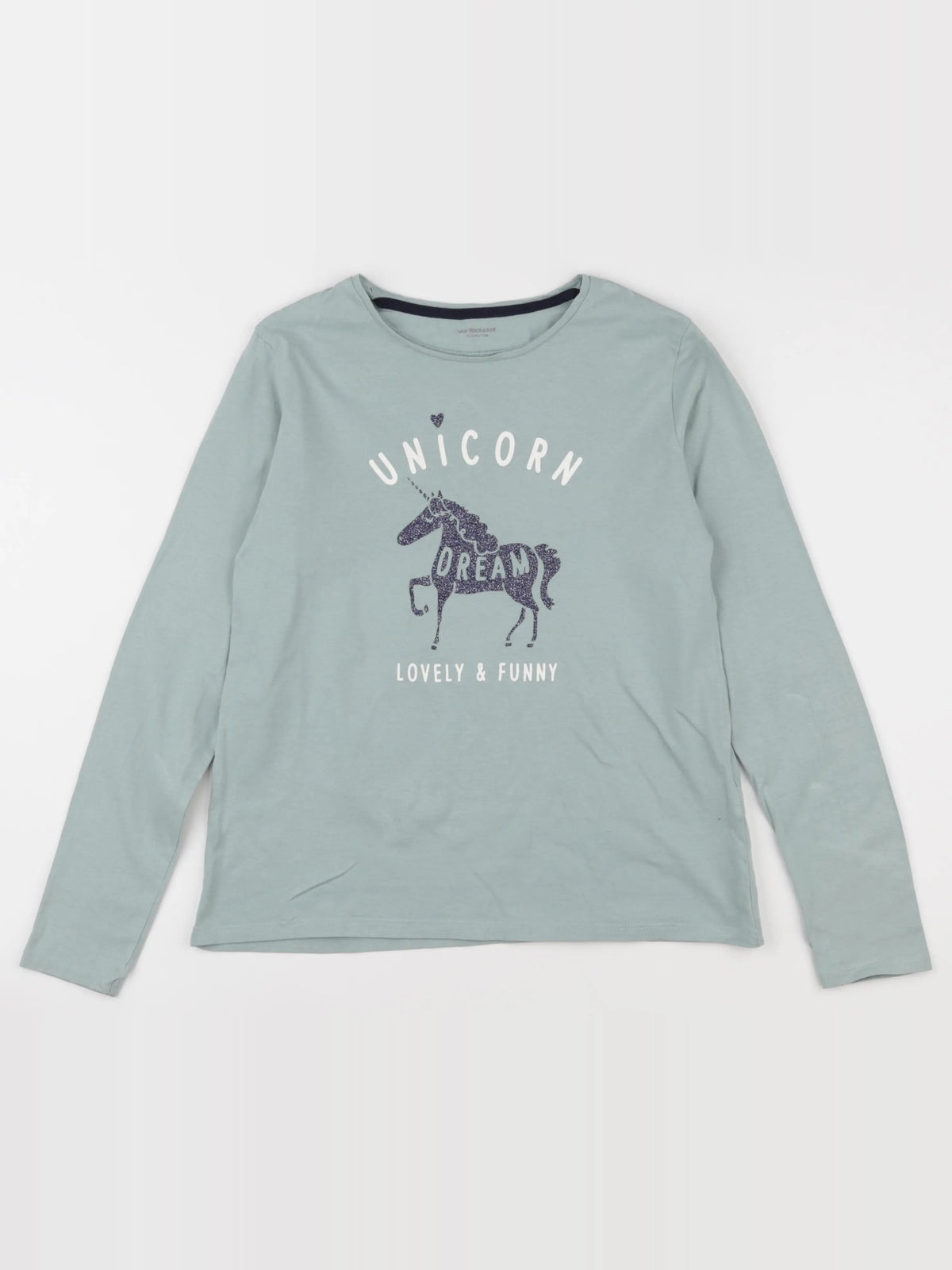 Vertbaudet - tee-shirt bleu - 12 ans