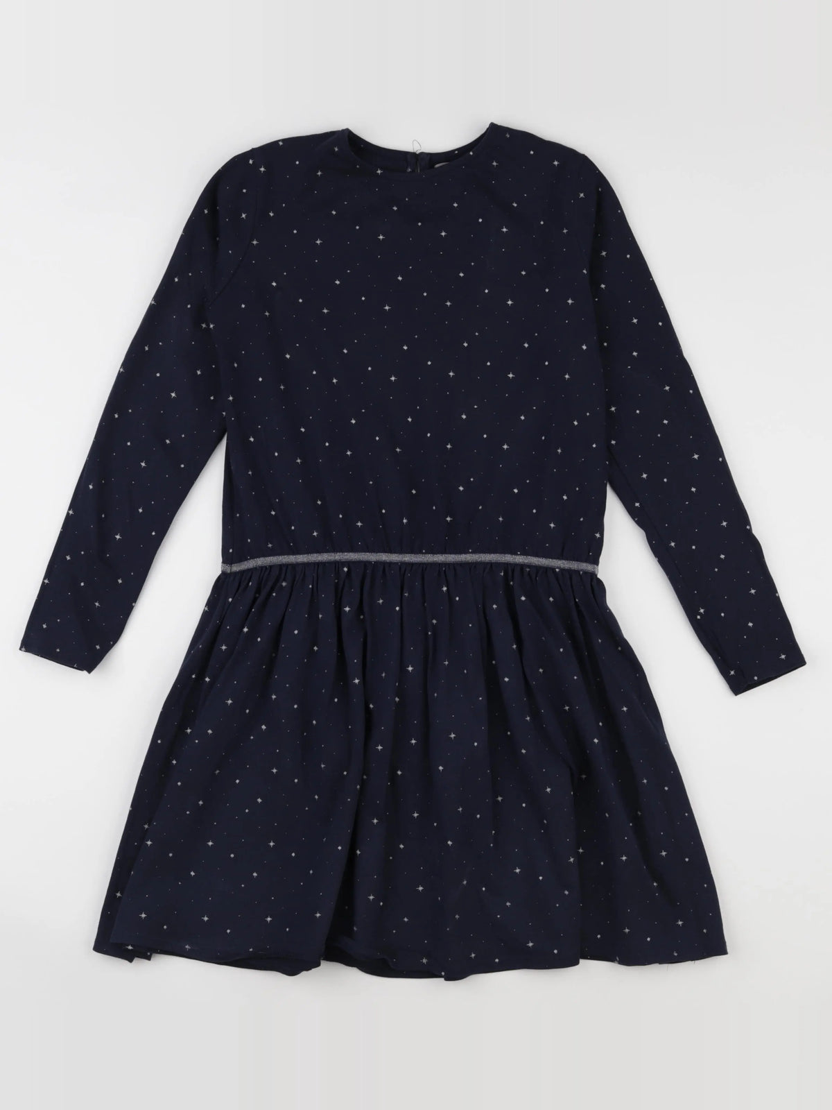 Vertbaudet - robe bleu, argent - 12 ans