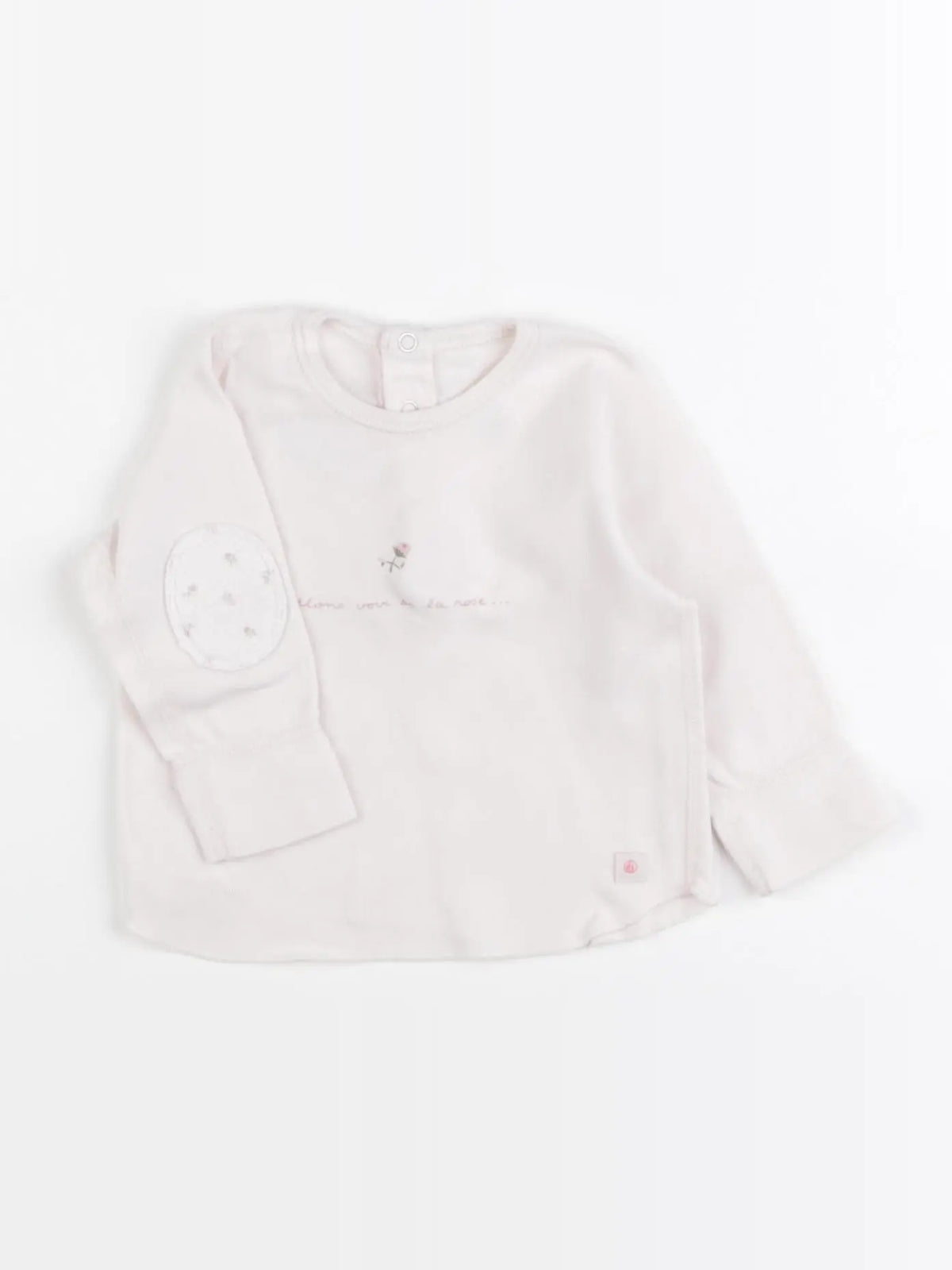 Petit Bateau - tee-shirt rose - 6 mois
