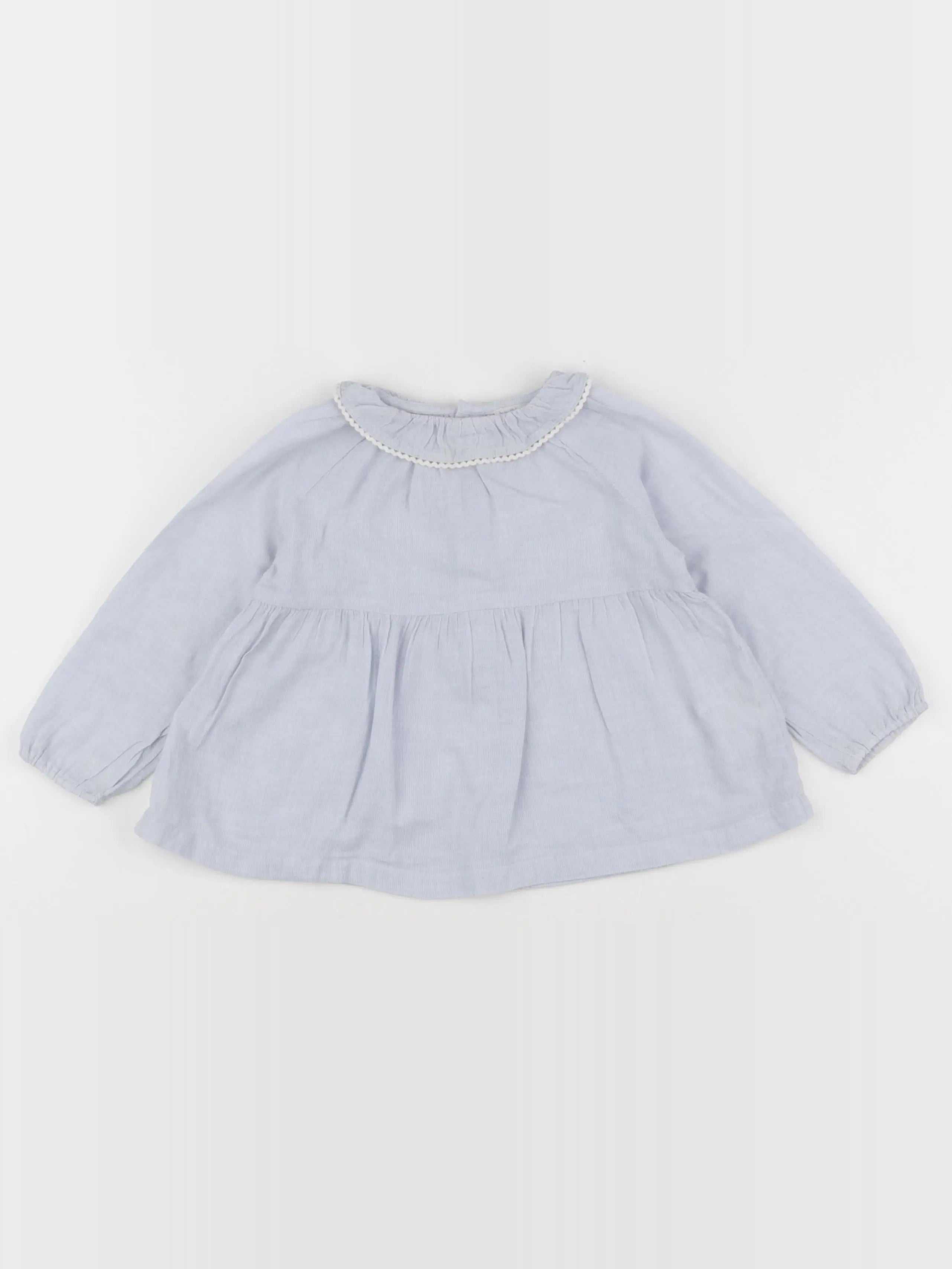 Boutchou - blouse bleu - 18 mois
