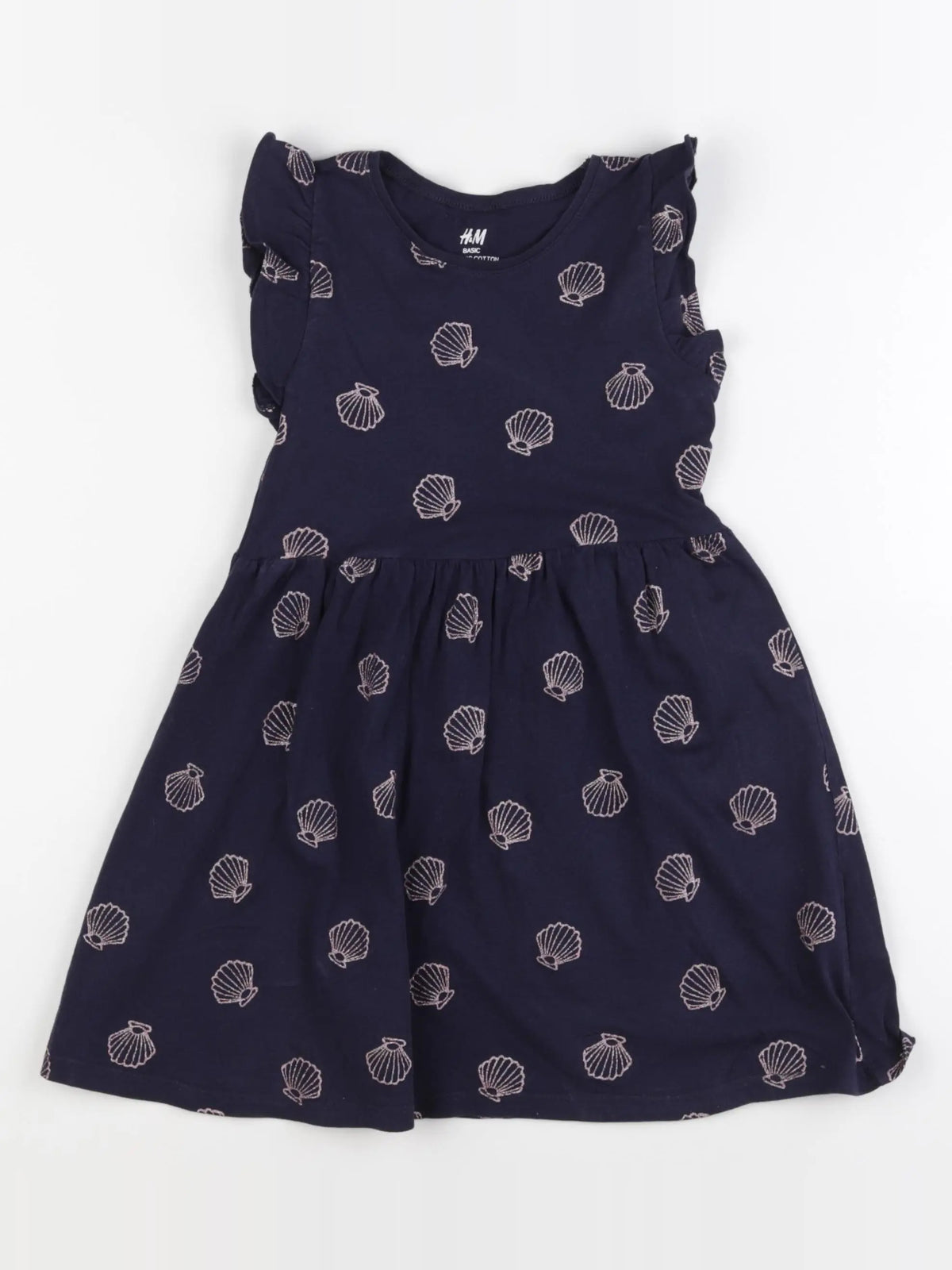 H&M - robe bleu - 2/4 ans