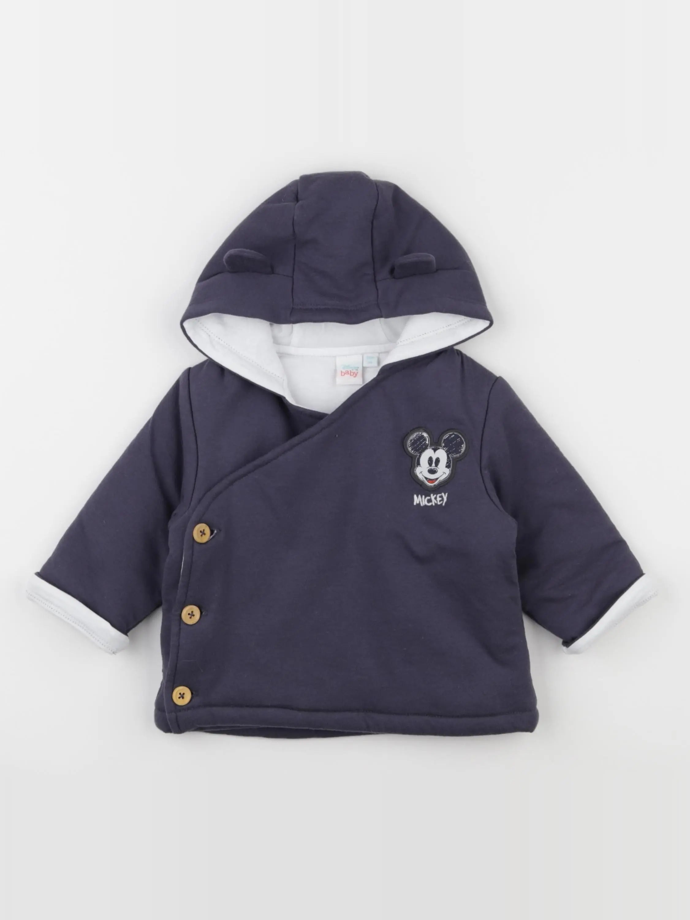 Vertbaudet - sweat bleu - 6/9 mois