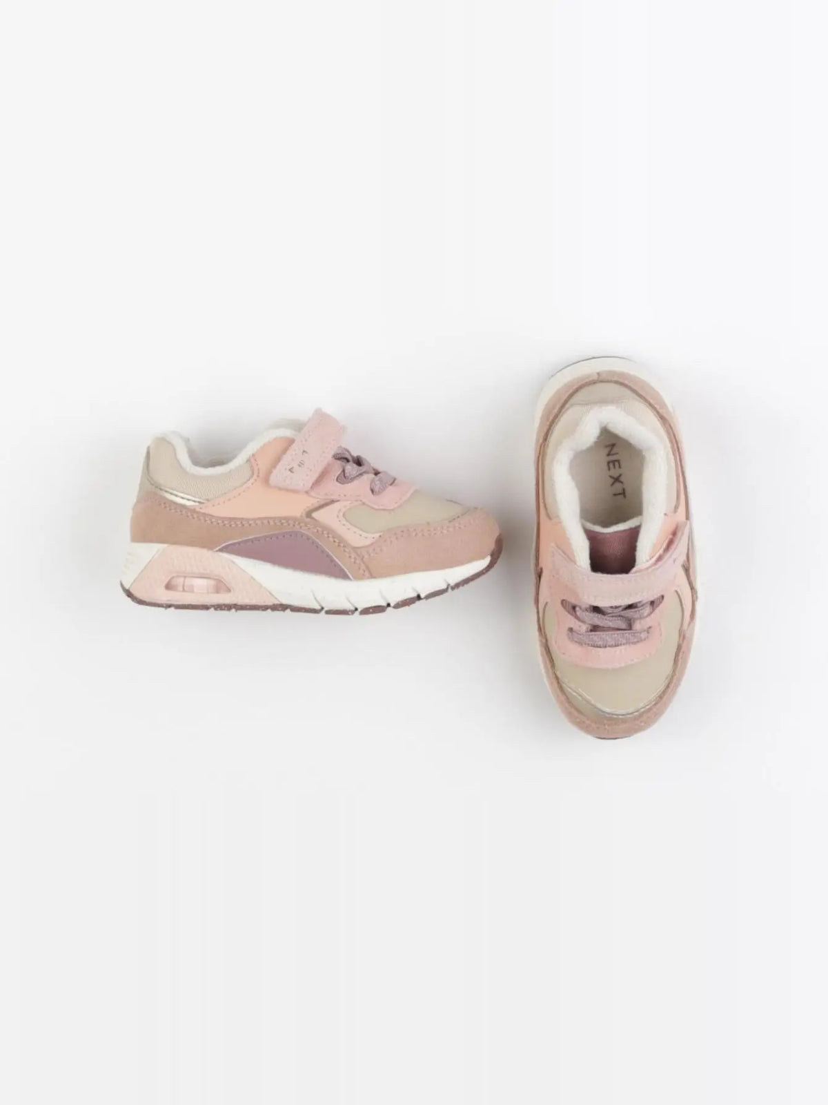 Next - tennis à scratch/ lacets rose - pointure 23