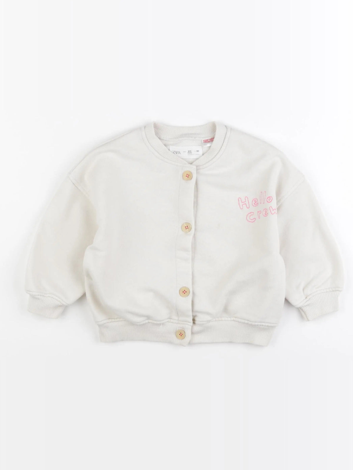 Zara - sweat beige - 2/3 ans