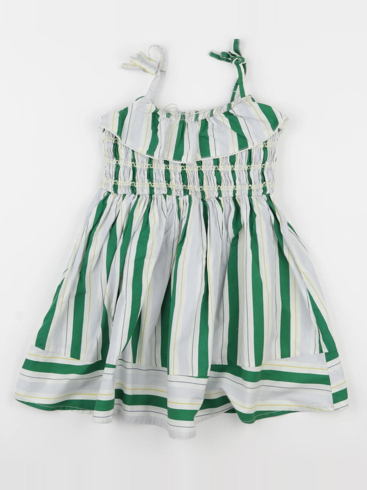Monoprix - robe vert - 4 ans