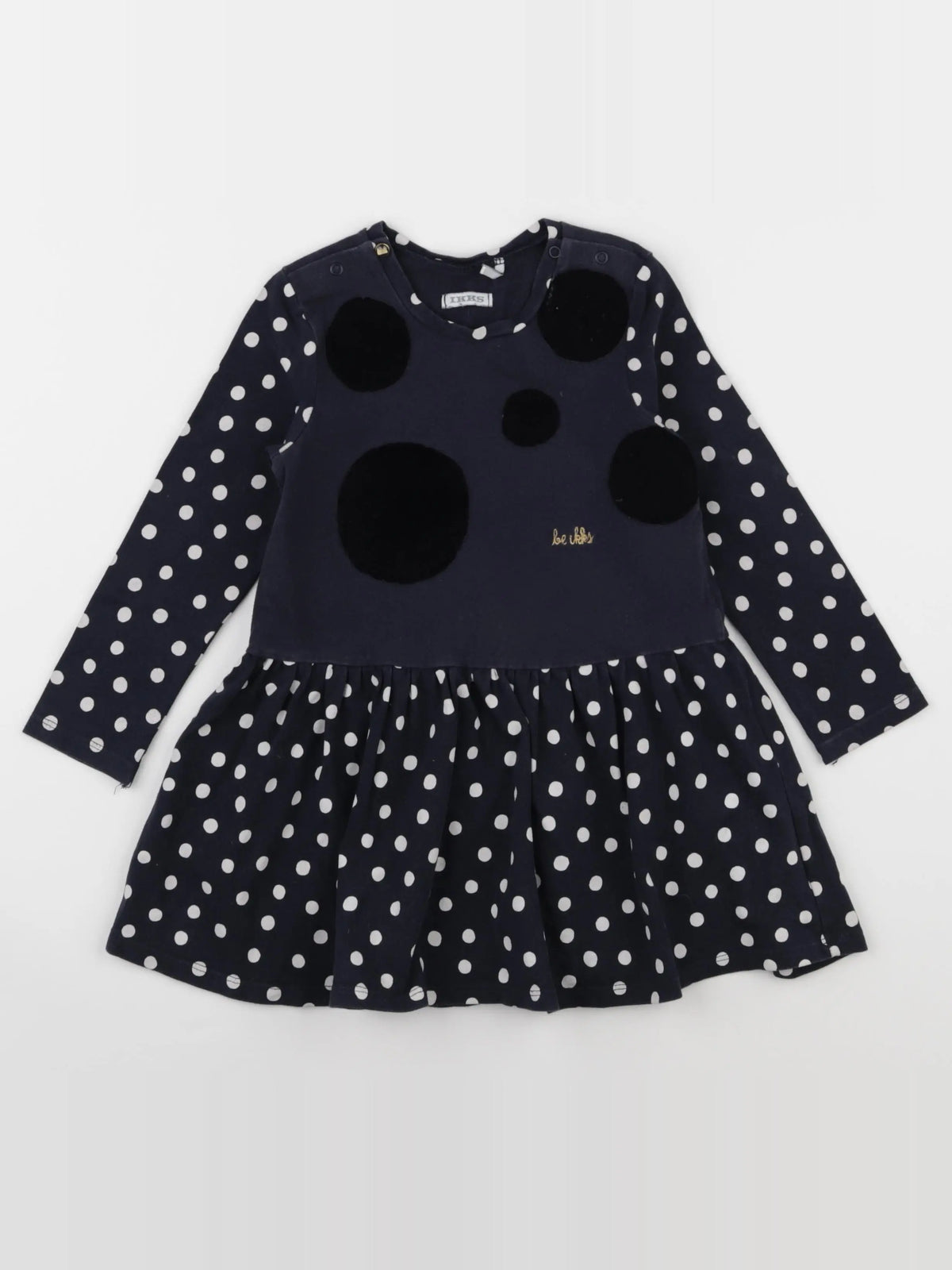 IKKS - robe noir - 3 ans