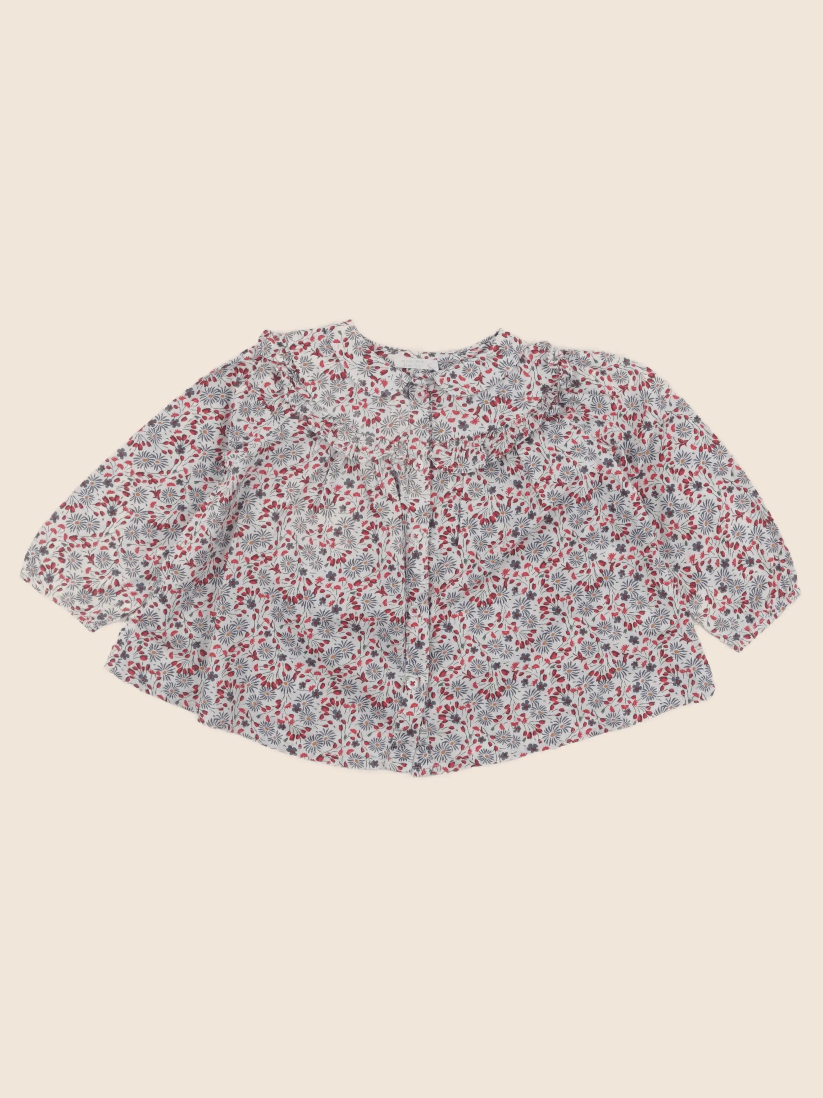 Boutchou - blouse multicolore - 24 mois