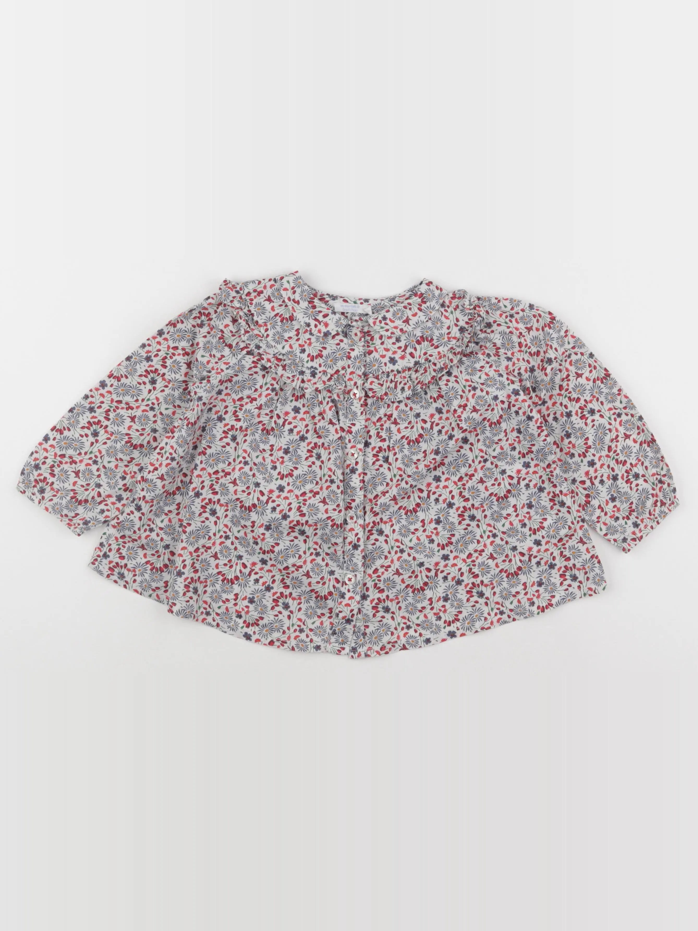Boutchou - blouse multicolore - 24 mois