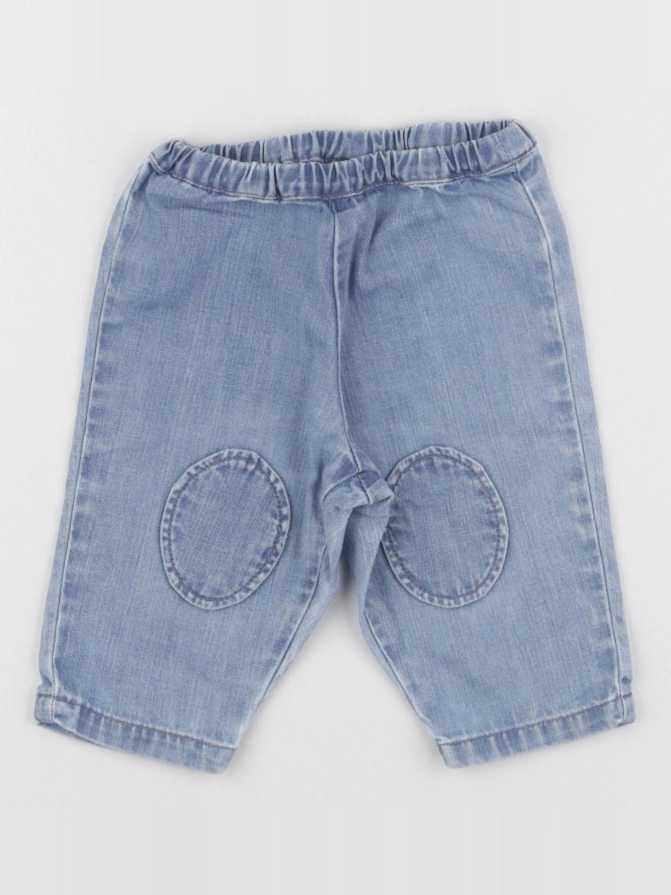 Bonton - pantalon bleu - 6 mois