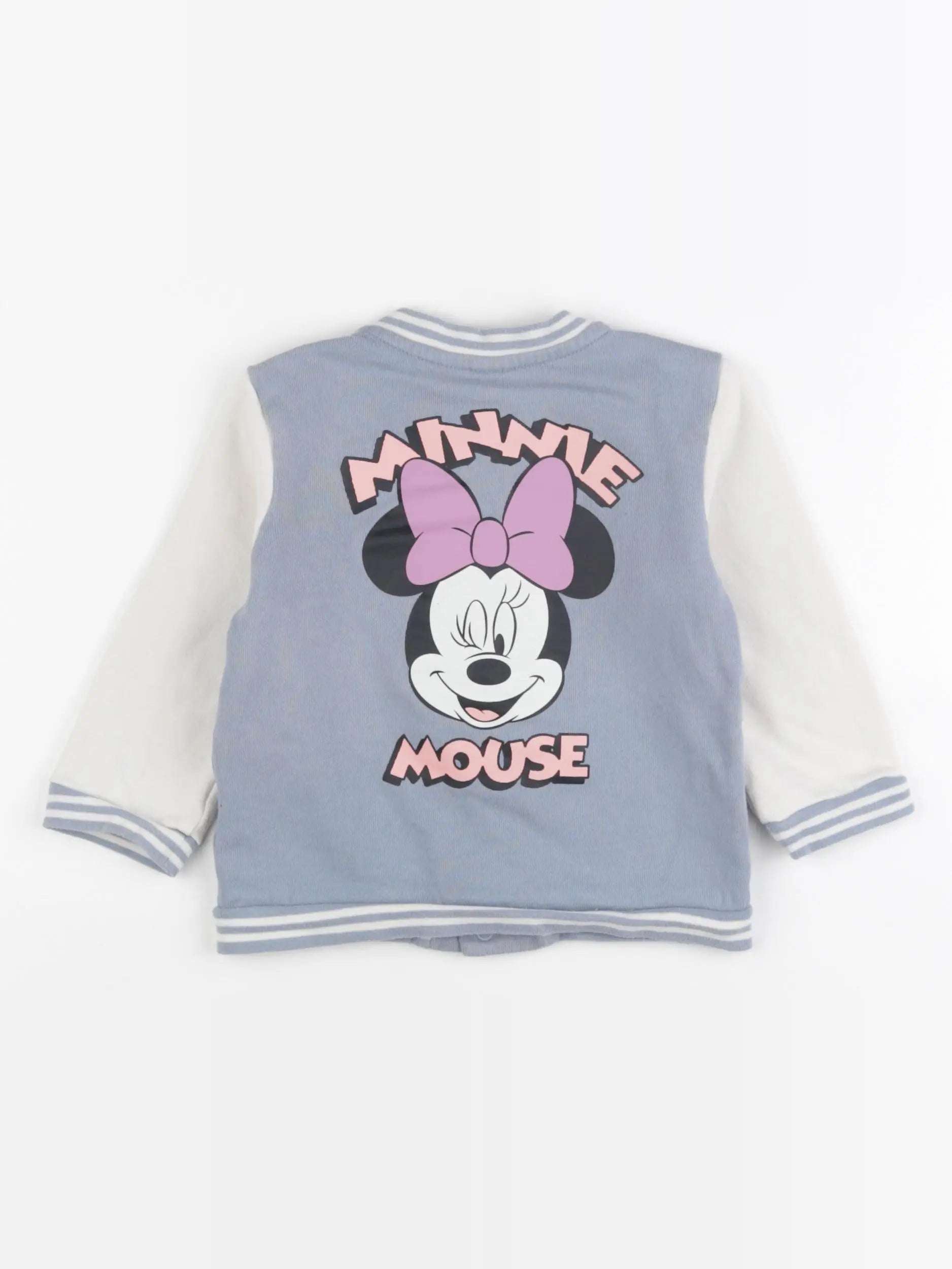 H&M - sweat imprimé au dos bleu - 9/12 mois