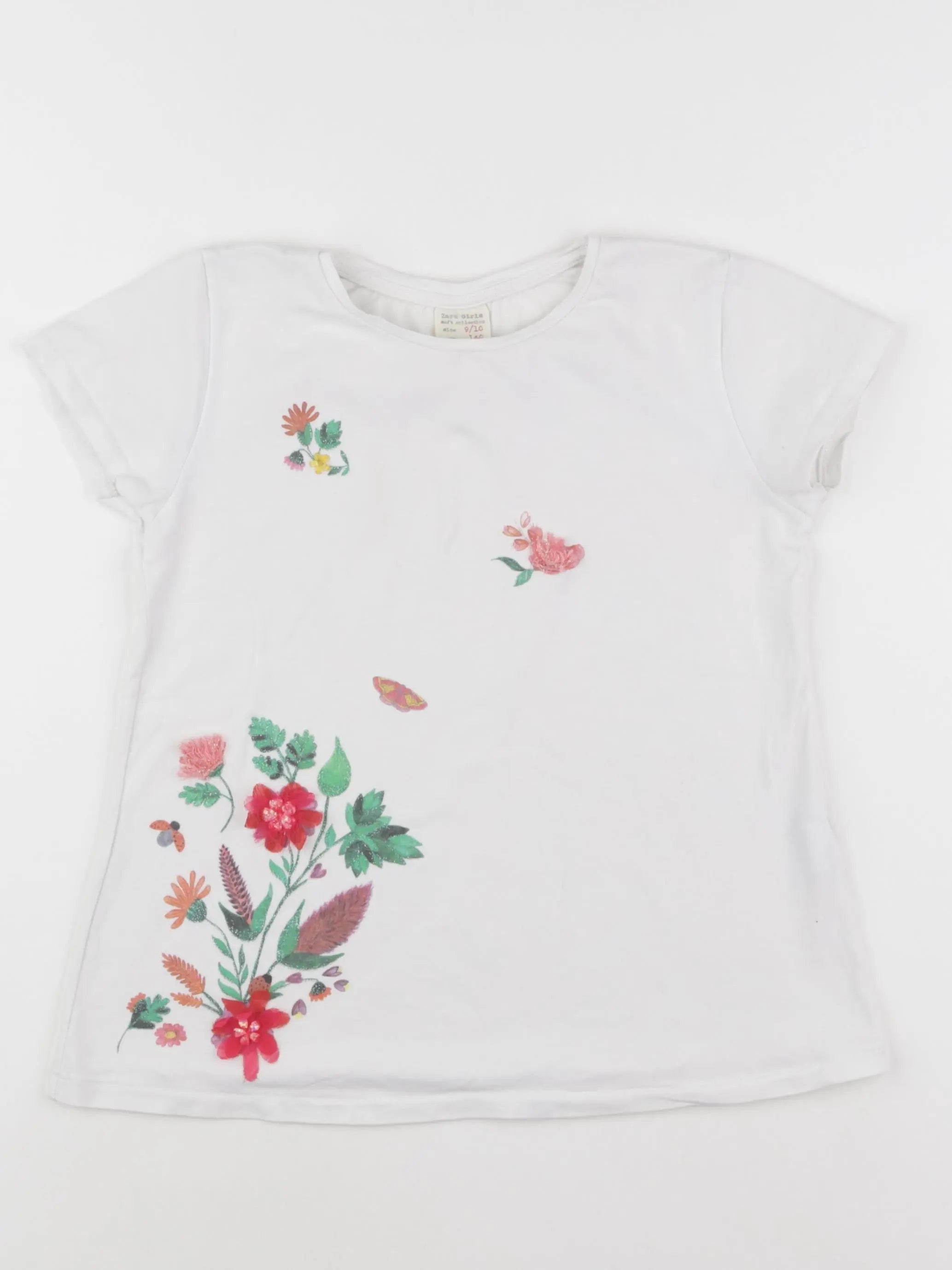 Zara - tee-shirt blanc - 9/10 ans