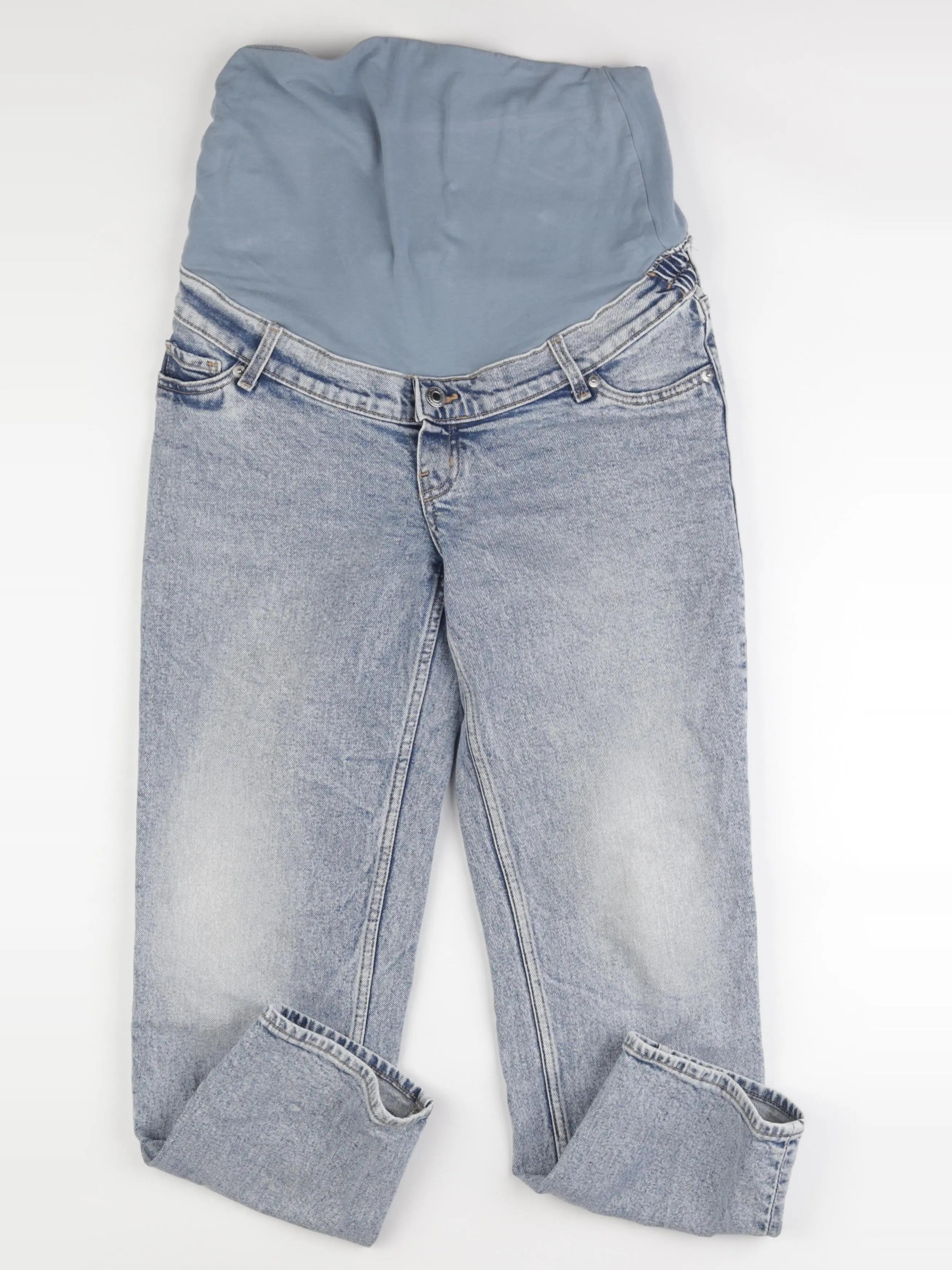 H&M - jean grossesse bleu - s