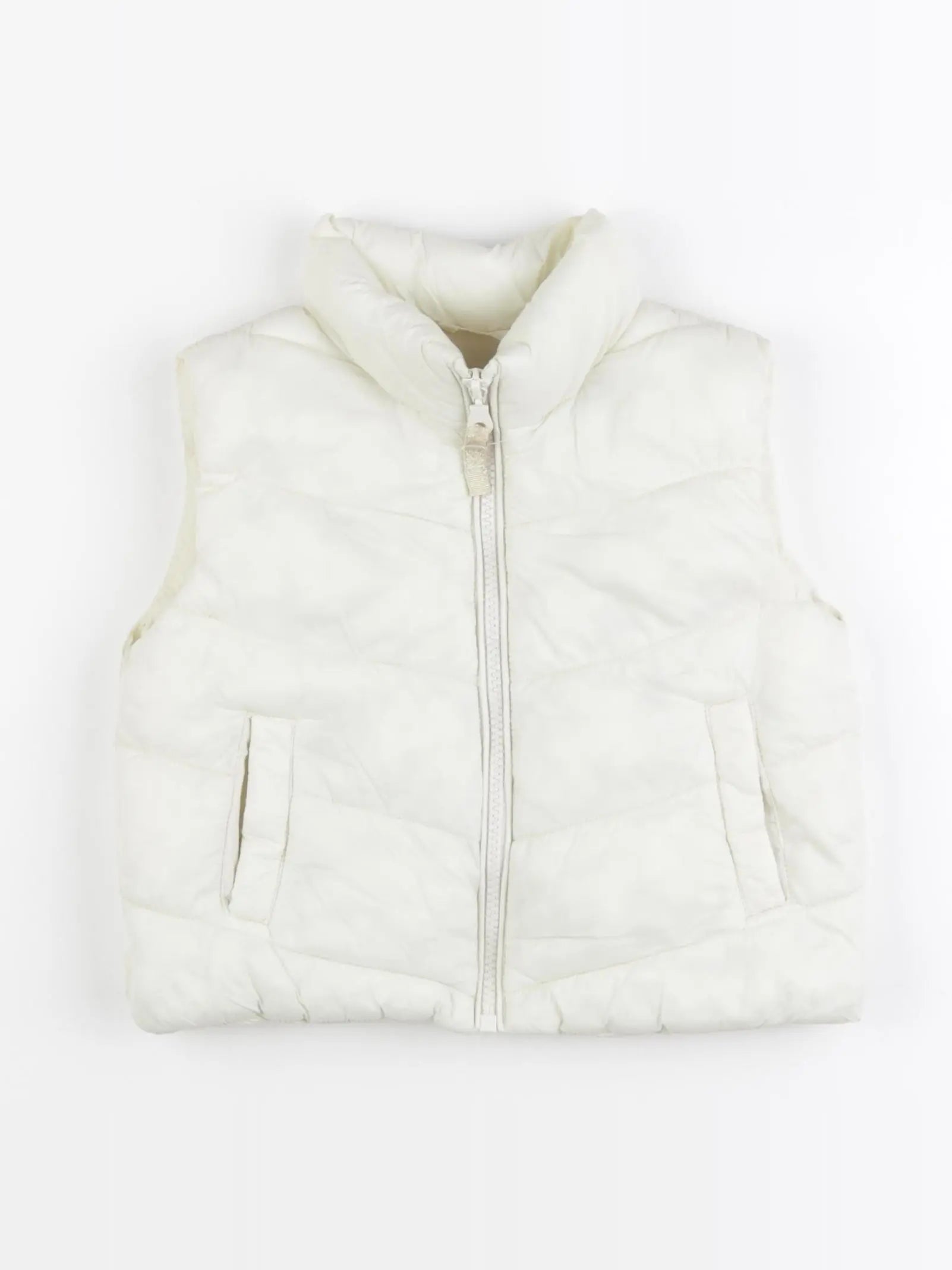 Vertbaudet - doudoune beige, or - 2 ans