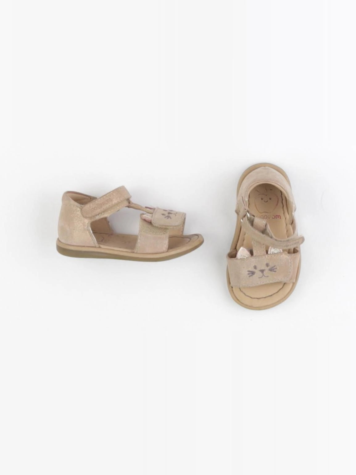 Shoo Pom - sandales beige, or - pointure 19