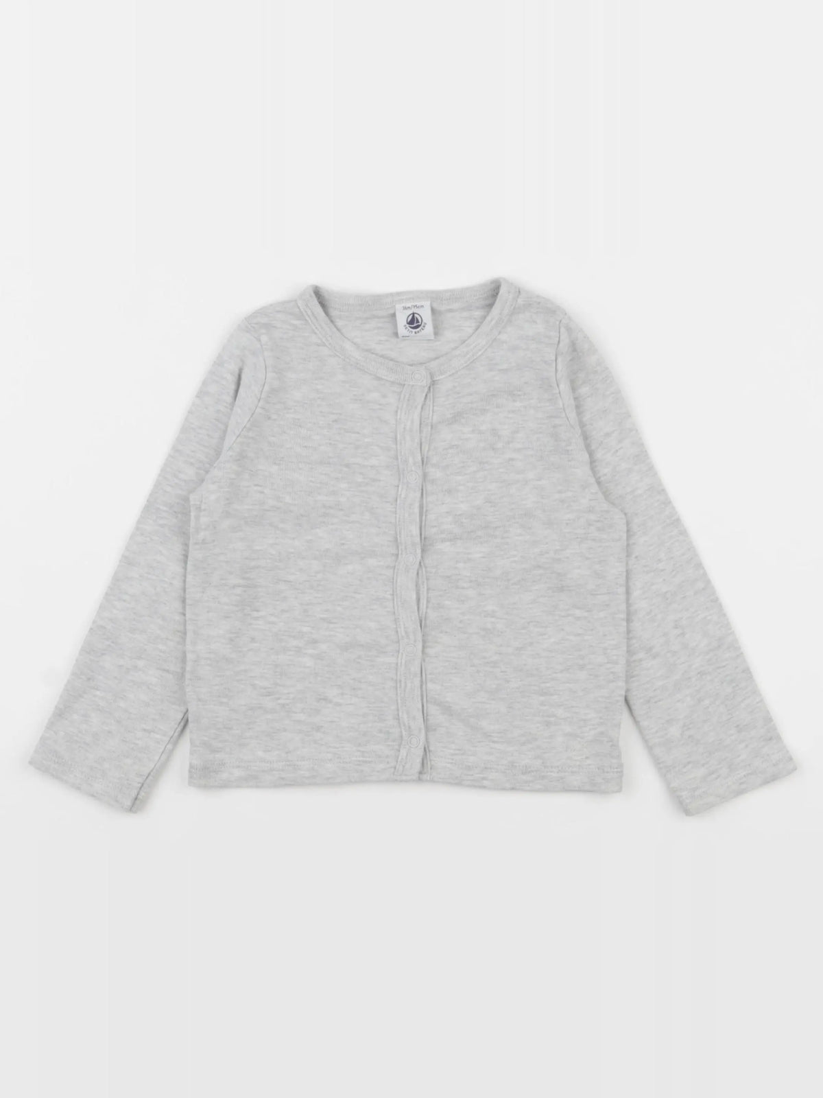 Petit Bateau - tee-shirt gris - 36 mois