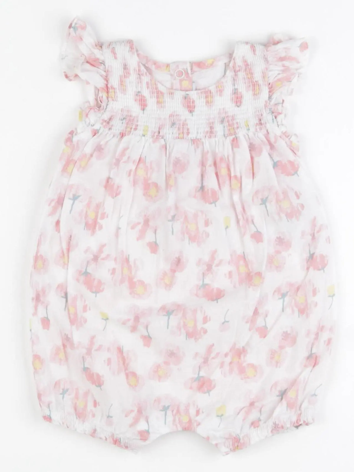 Petit Bateau - combinaison blanc, rose - 6 mois