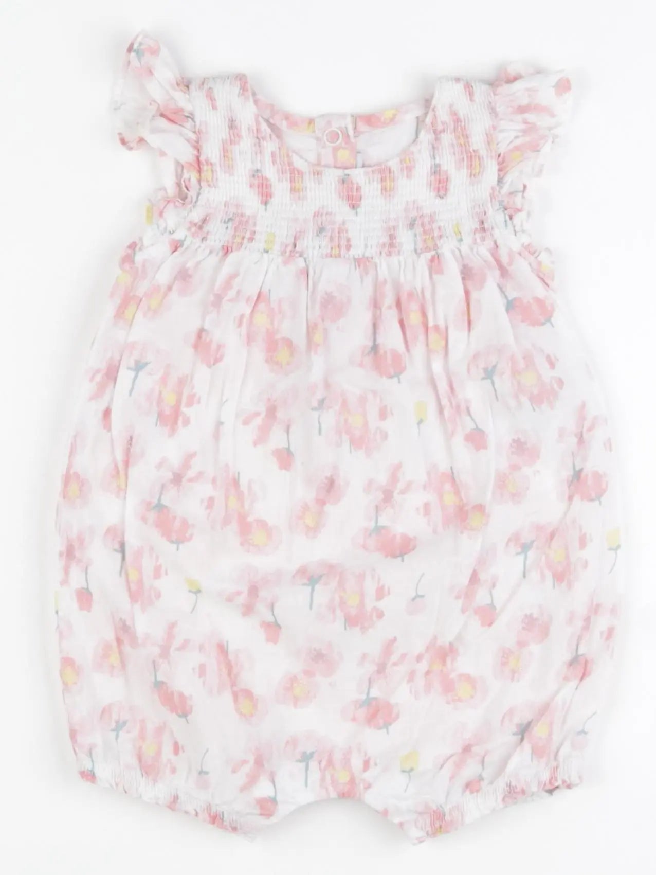 Petit Bateau - combinaison blanc, rose - 6 mois