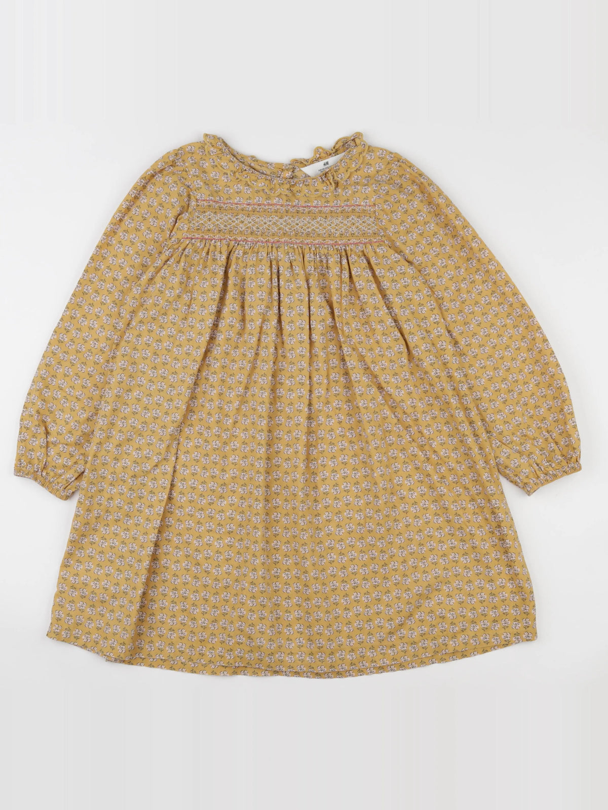 H&M - robe jaune - 9/10 ans