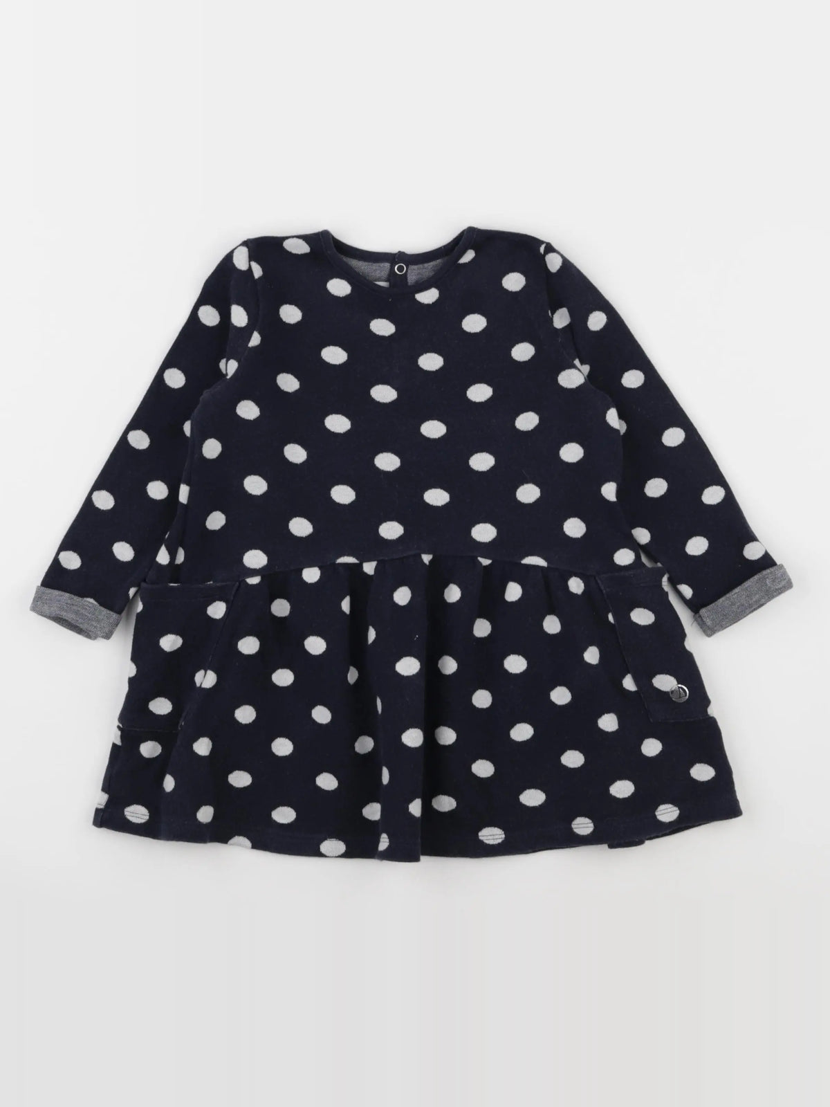 Petit Bateau - robe bleu - 36 mois