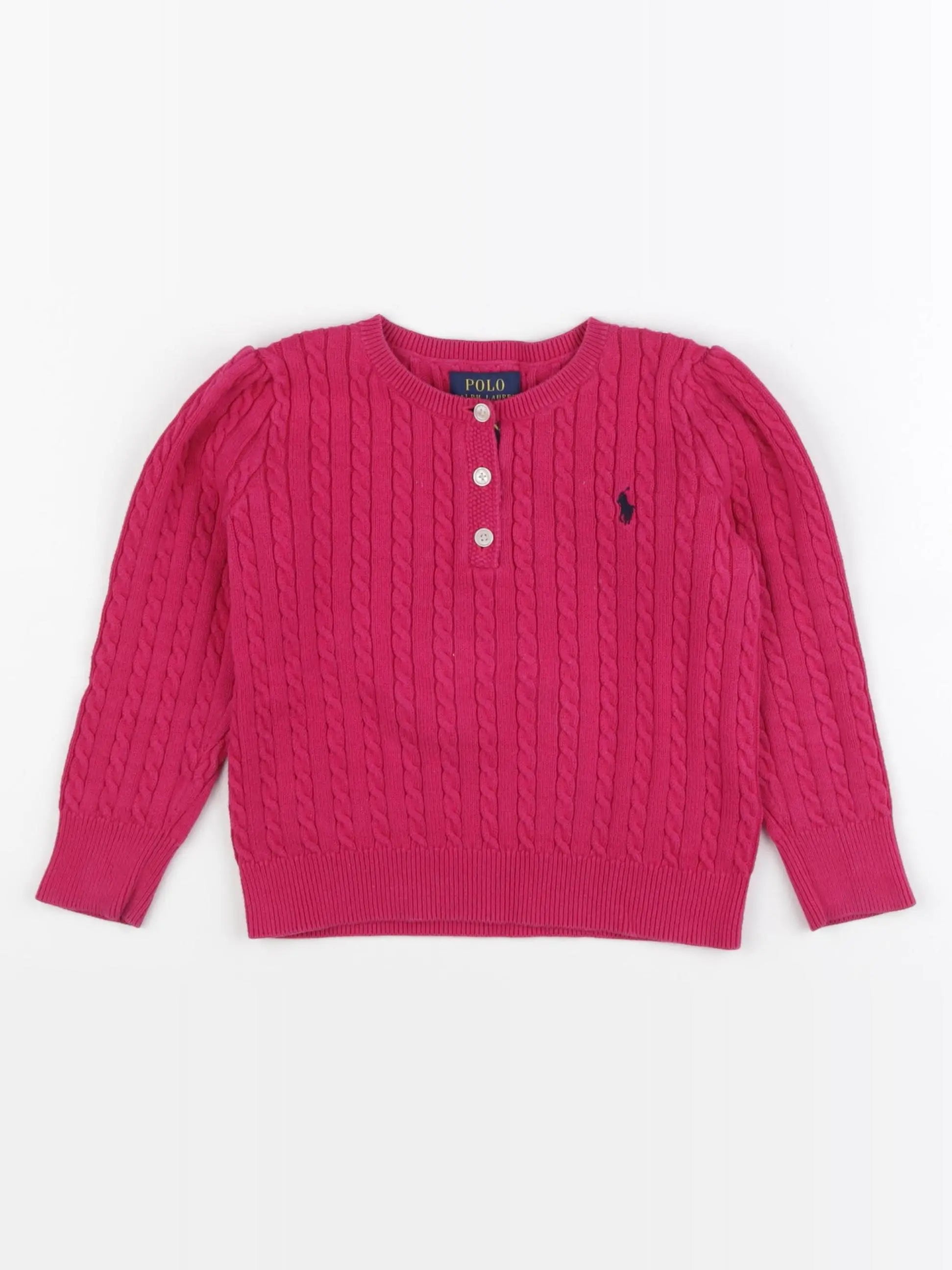 Ralph Lauren - pull rose - 4 ans