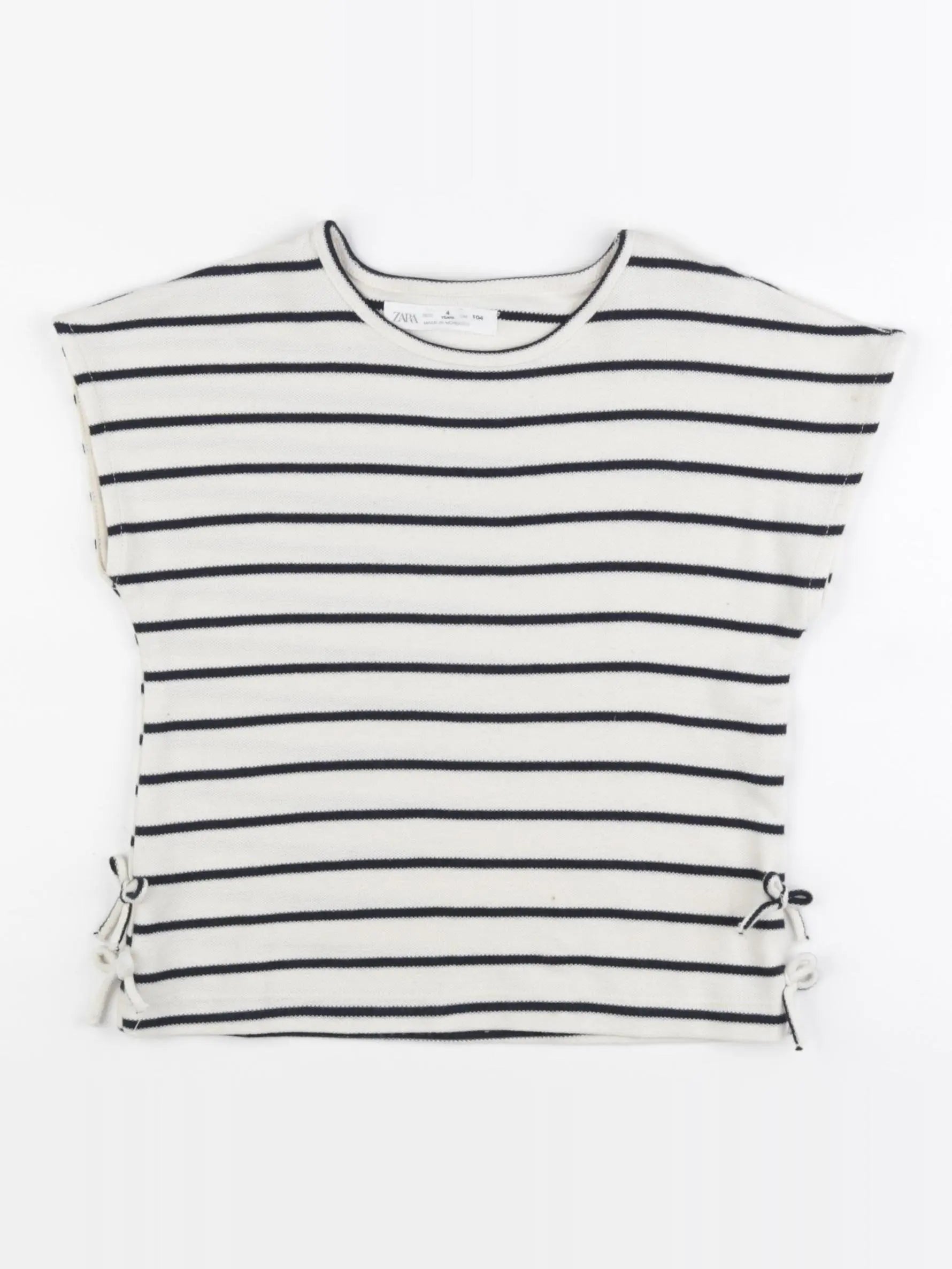 Zara - tee-shirt beige, bleu - 4 ans