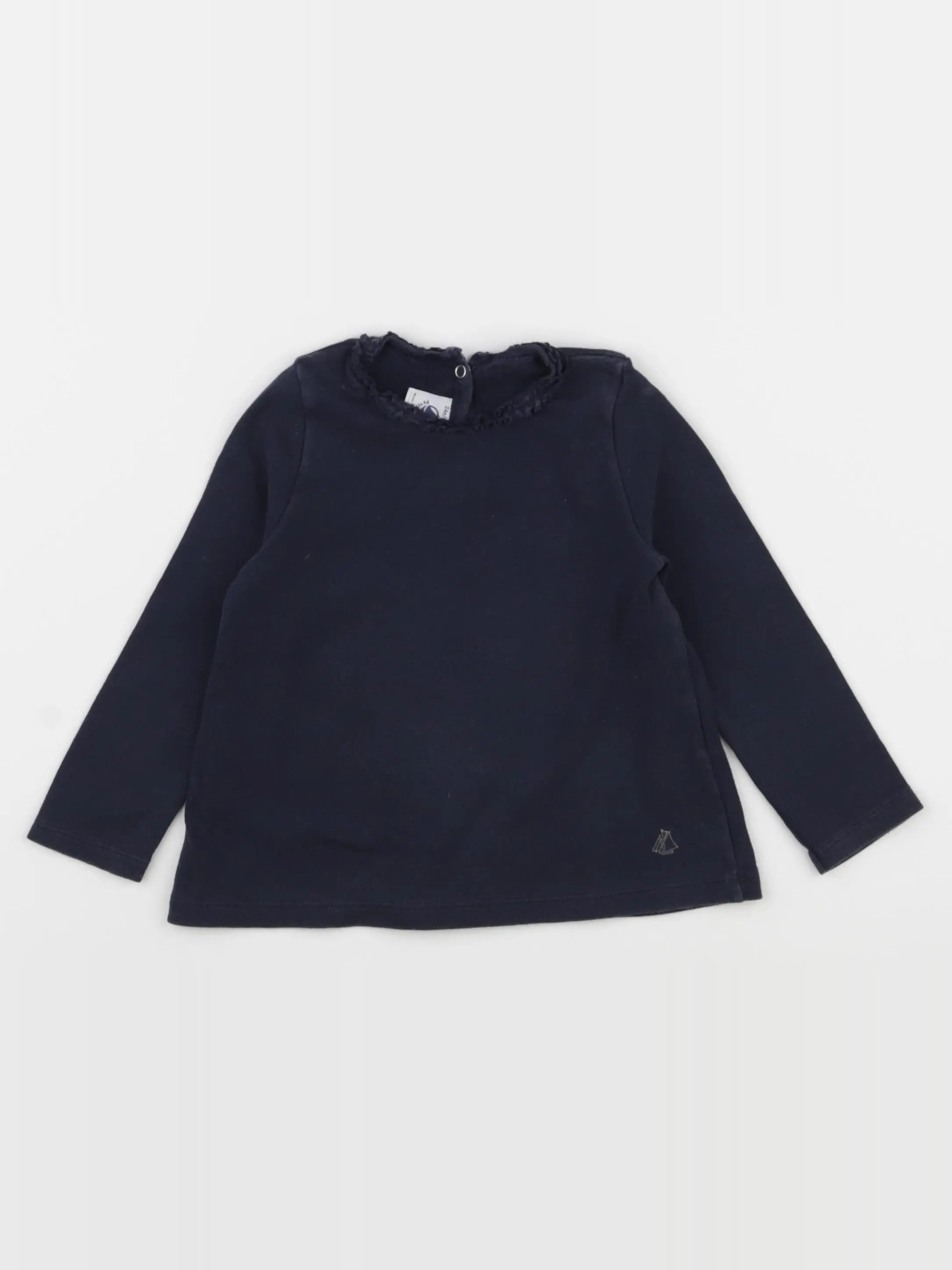 Petit Bateau - tee-shirt bleu - 24 mois
