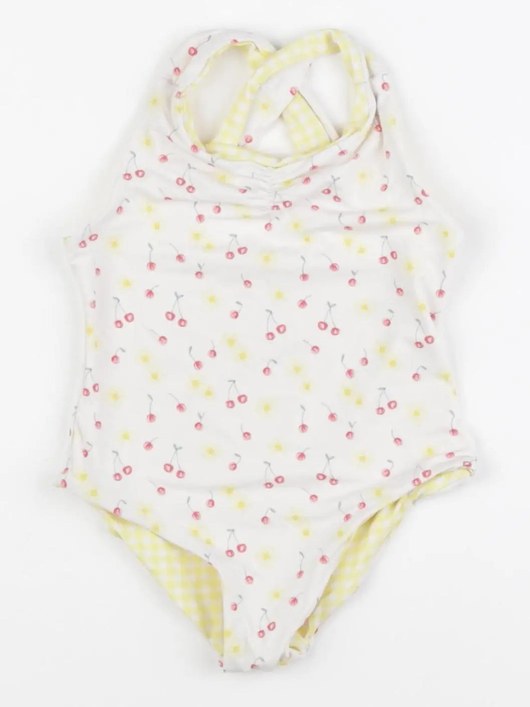 Vertbaudet - maillot de bain jaune, beige - 18 mois