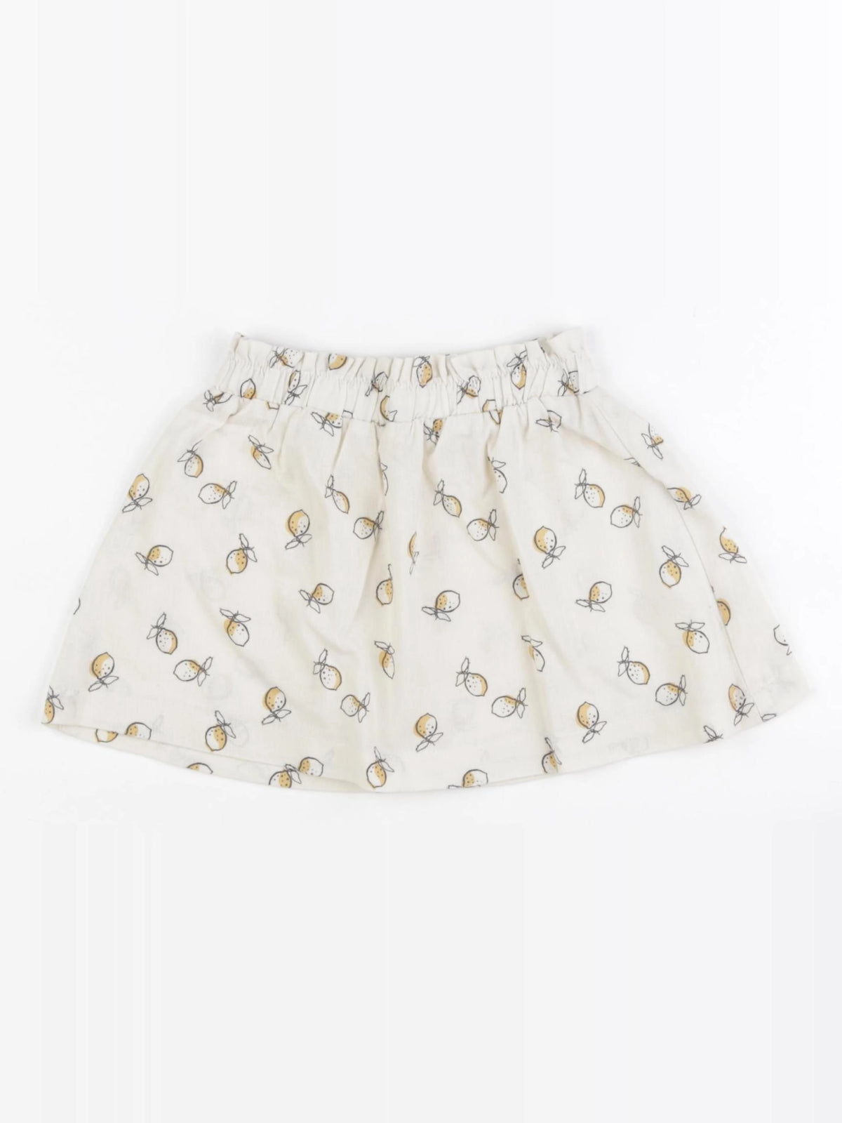 Vertbaudet - jupe jaune, beige - 18 mois