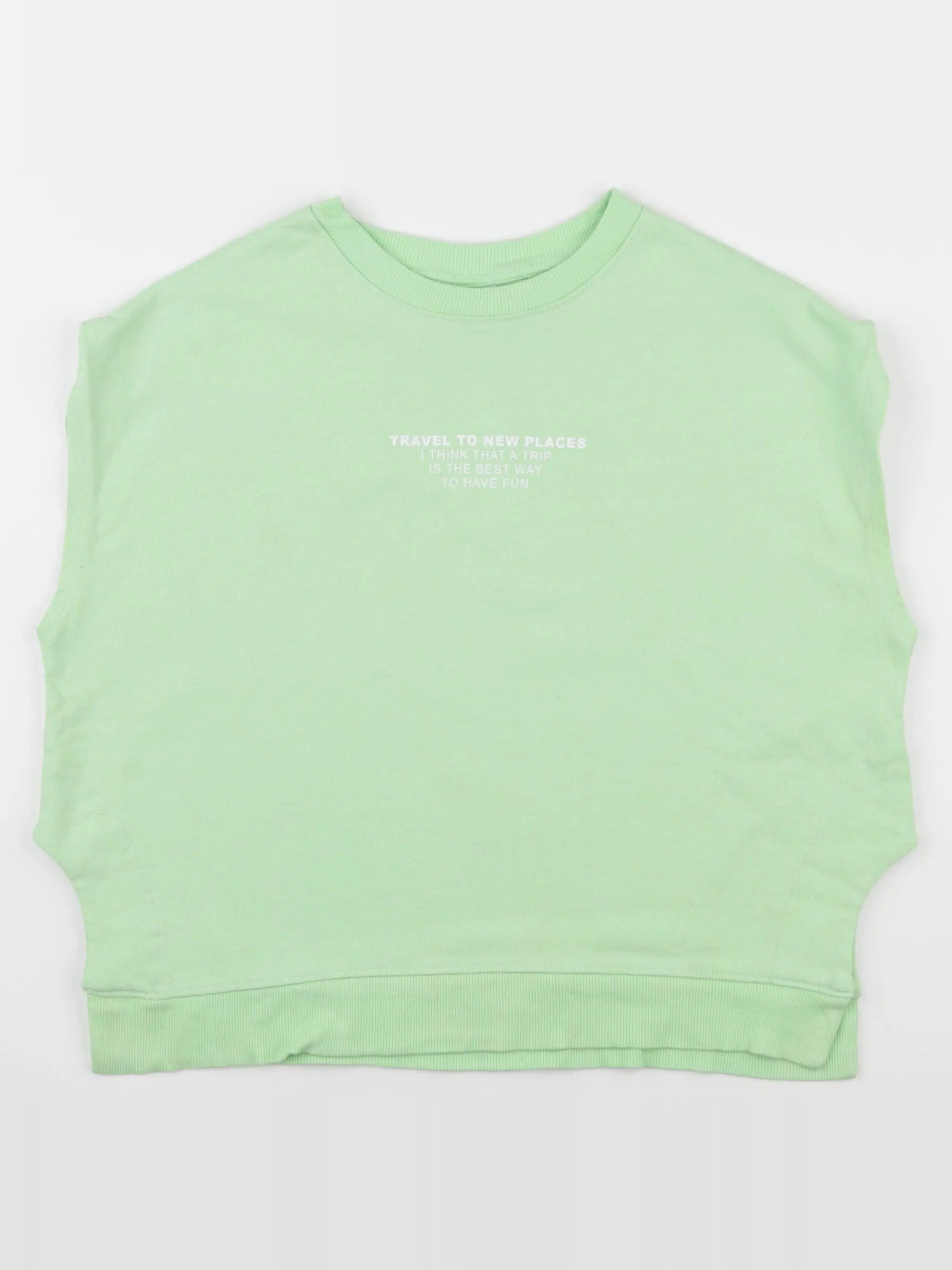 Zara - tee-shirt vert - 11/12 ans