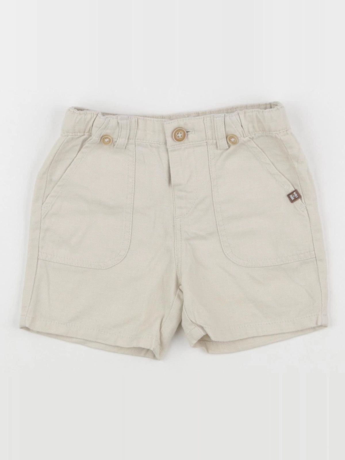 Zara - short beige - 12/18 mois
