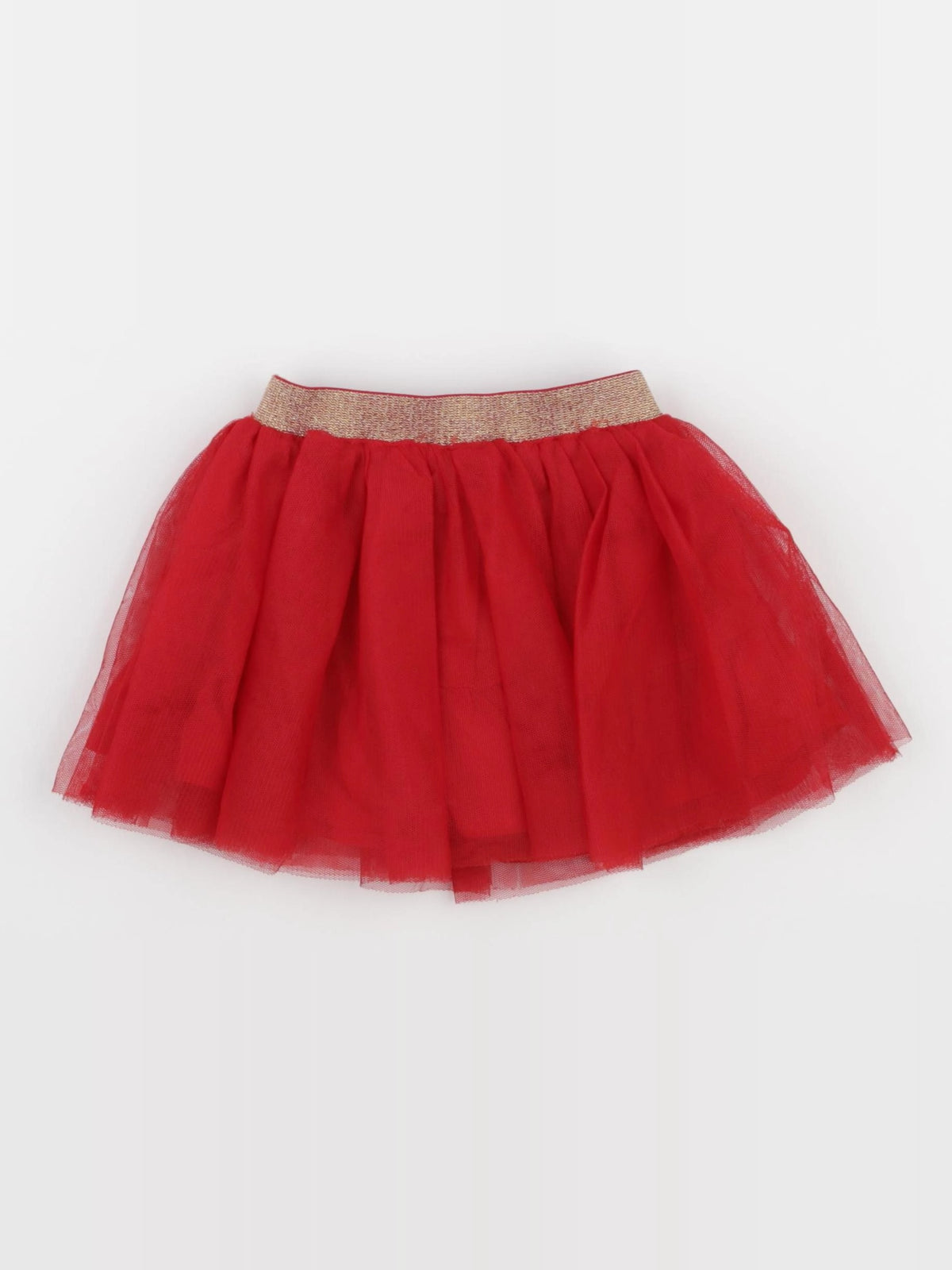 Vertbaudet - jupe rouge - 18 mois