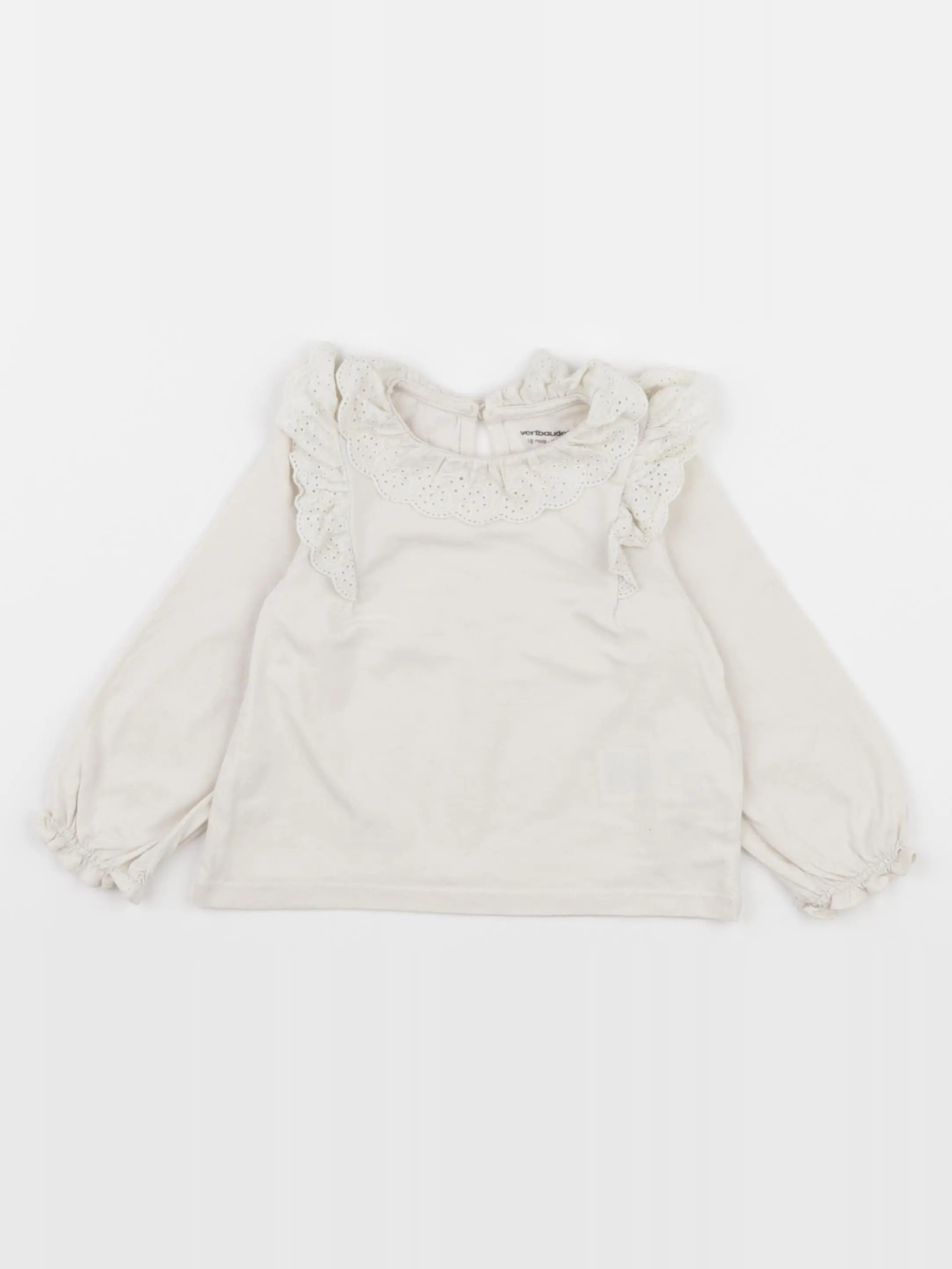 Vertbaudet - tee-shirt beige - 18 mois