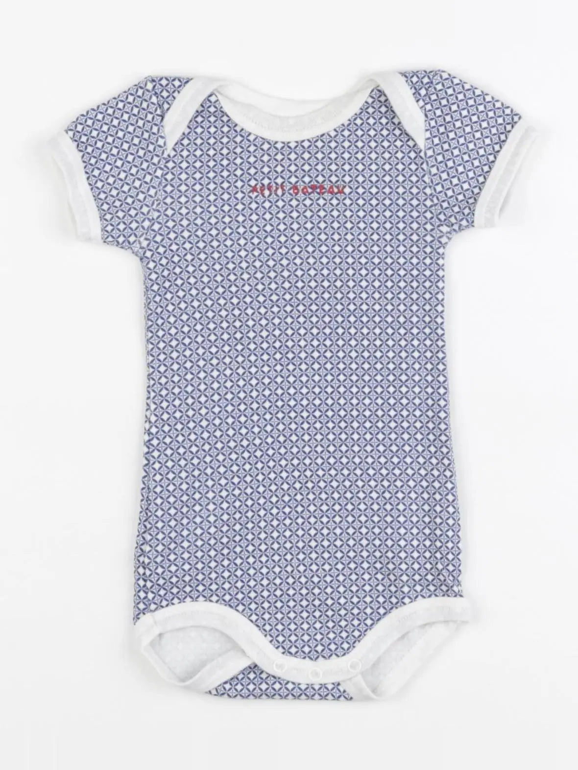 Petit Bateau - body bleu - 3 mois