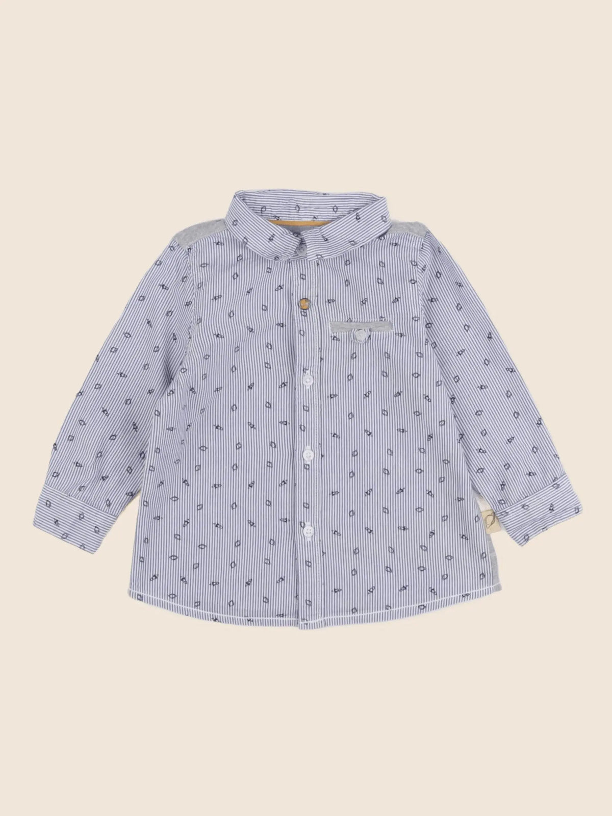 IKKS - chemise bleu - 12 mois