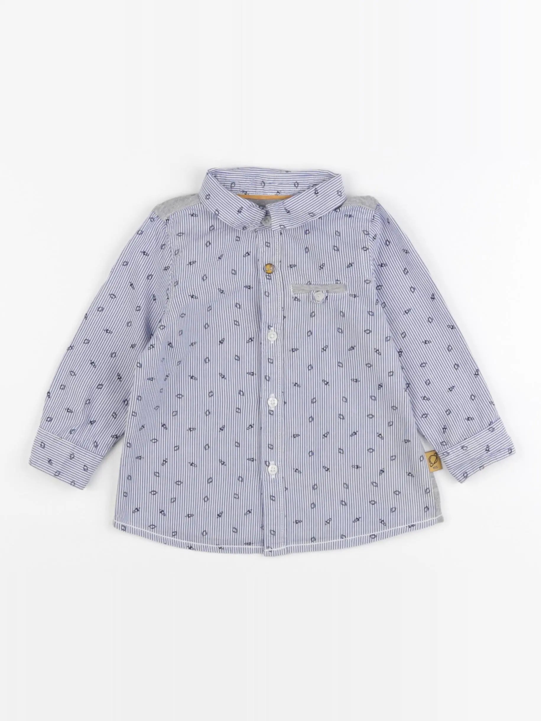 IKKS - chemise bleu - 12 mois