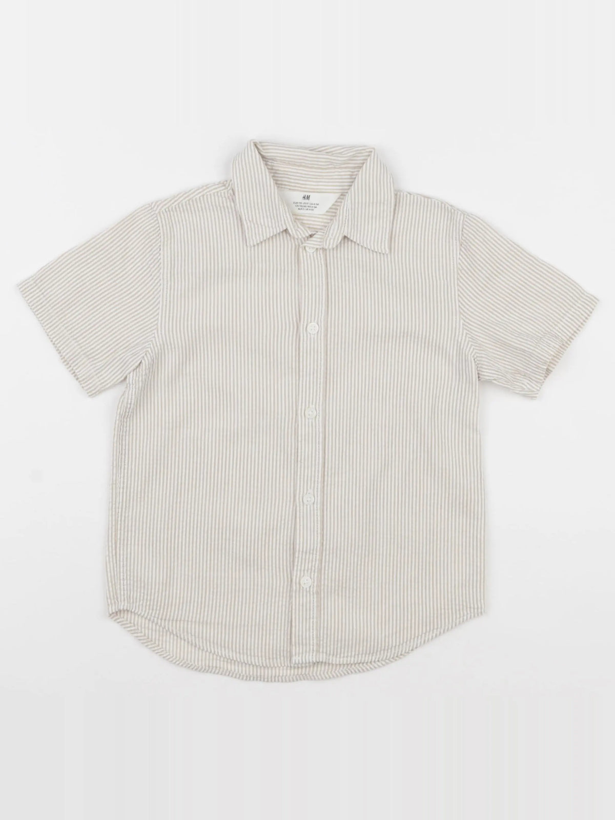 H&M - chemise beige - 4/5 ans