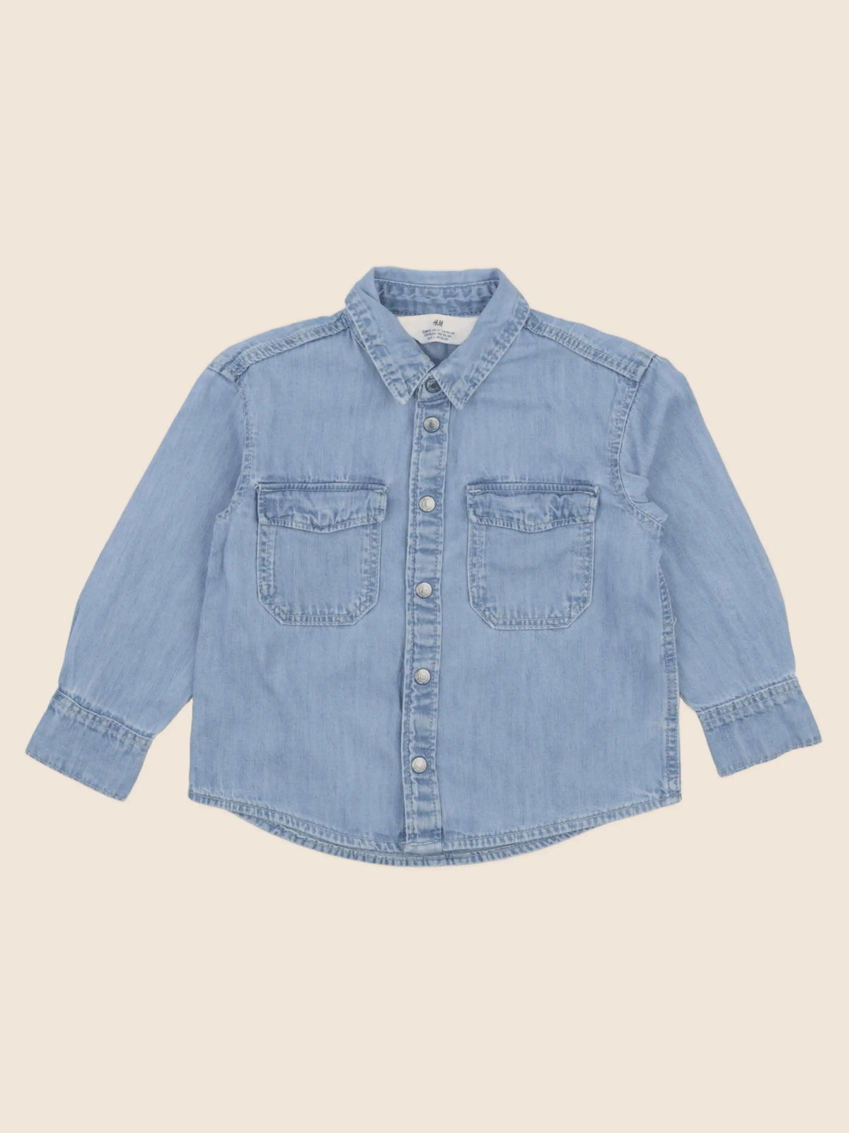 H&M - chemise bleu - 18/24 mois