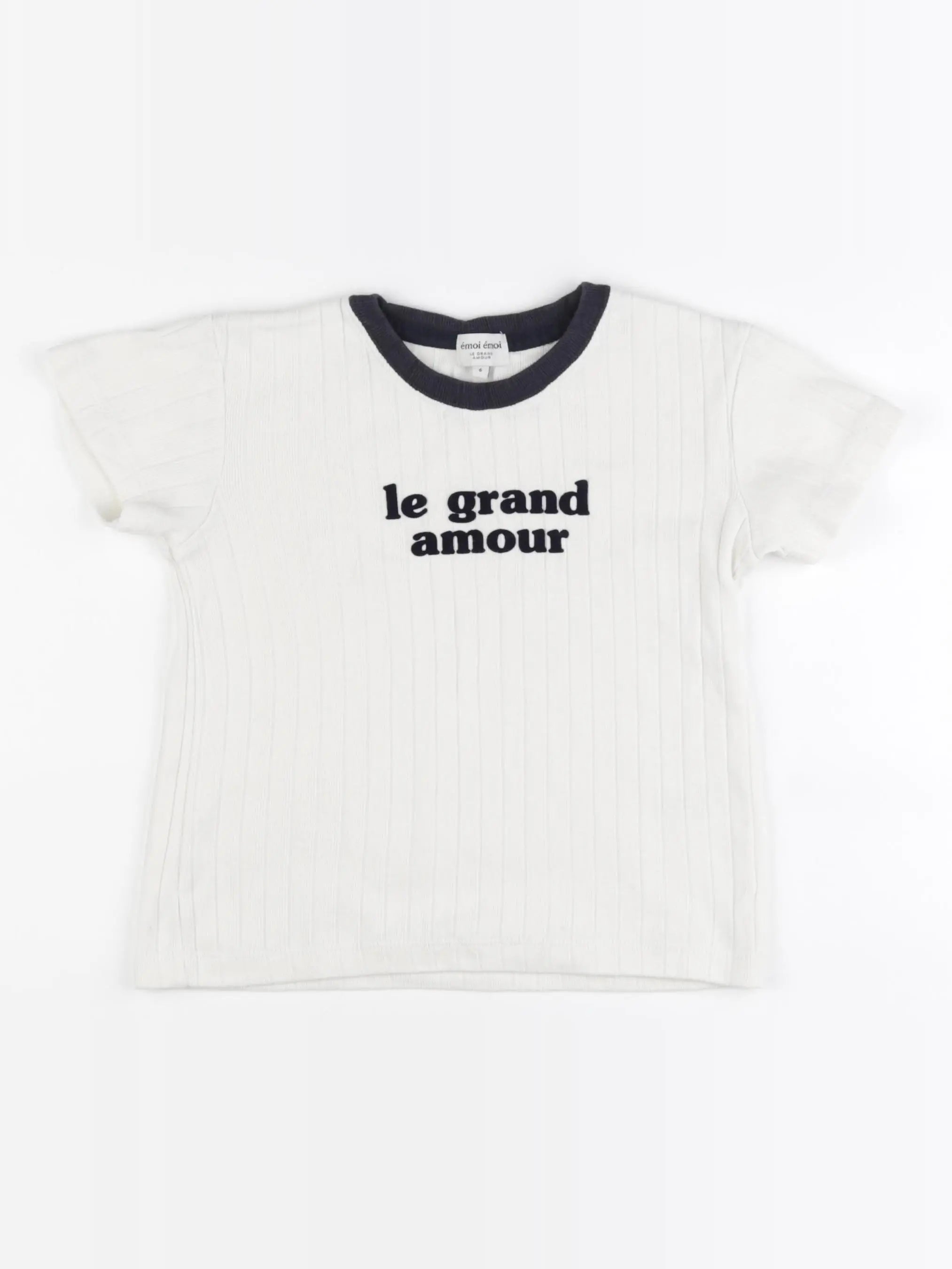 Emoi emoi - tee-shirt blanc - 6 ans