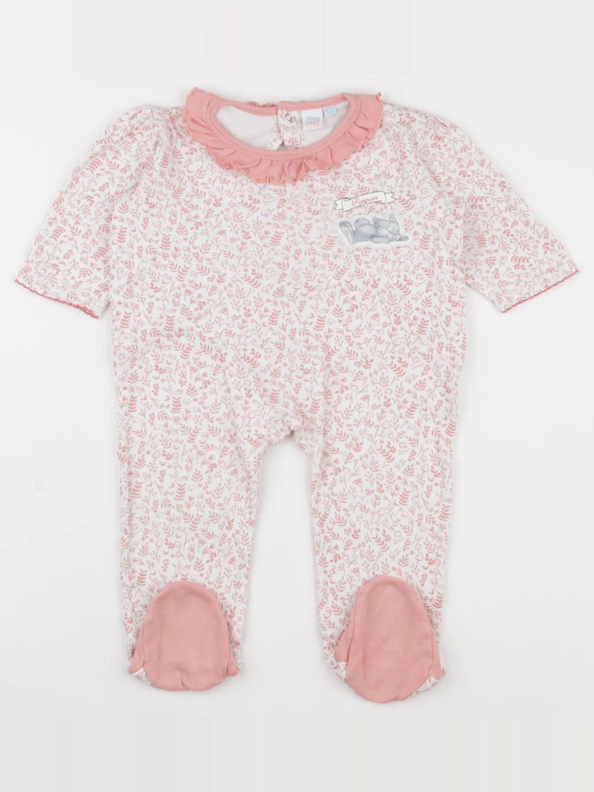 Vertbaudet - pyjama coton rose - 24 mois
