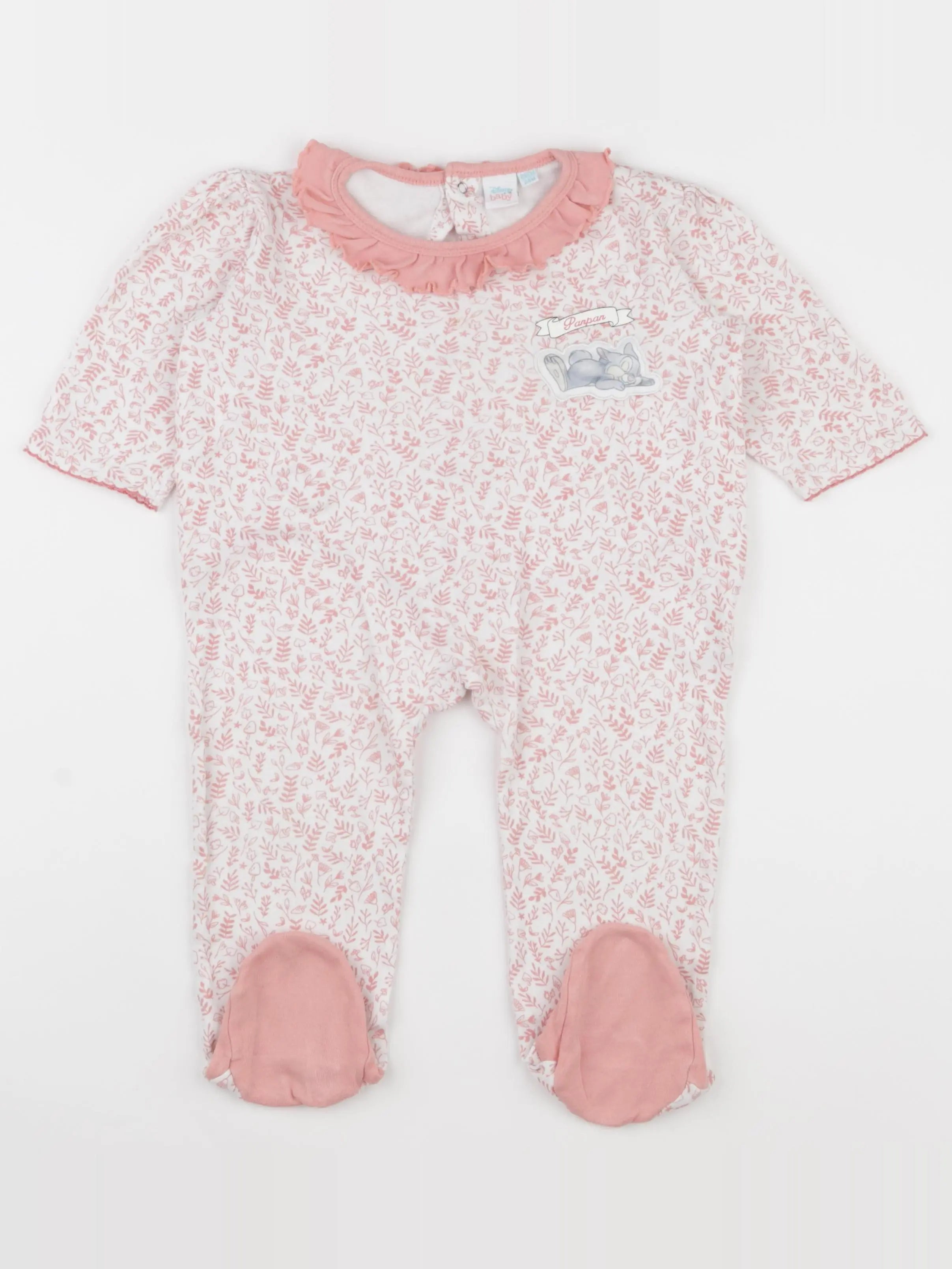 Vertbaudet - pyjama coton rose - 24 mois