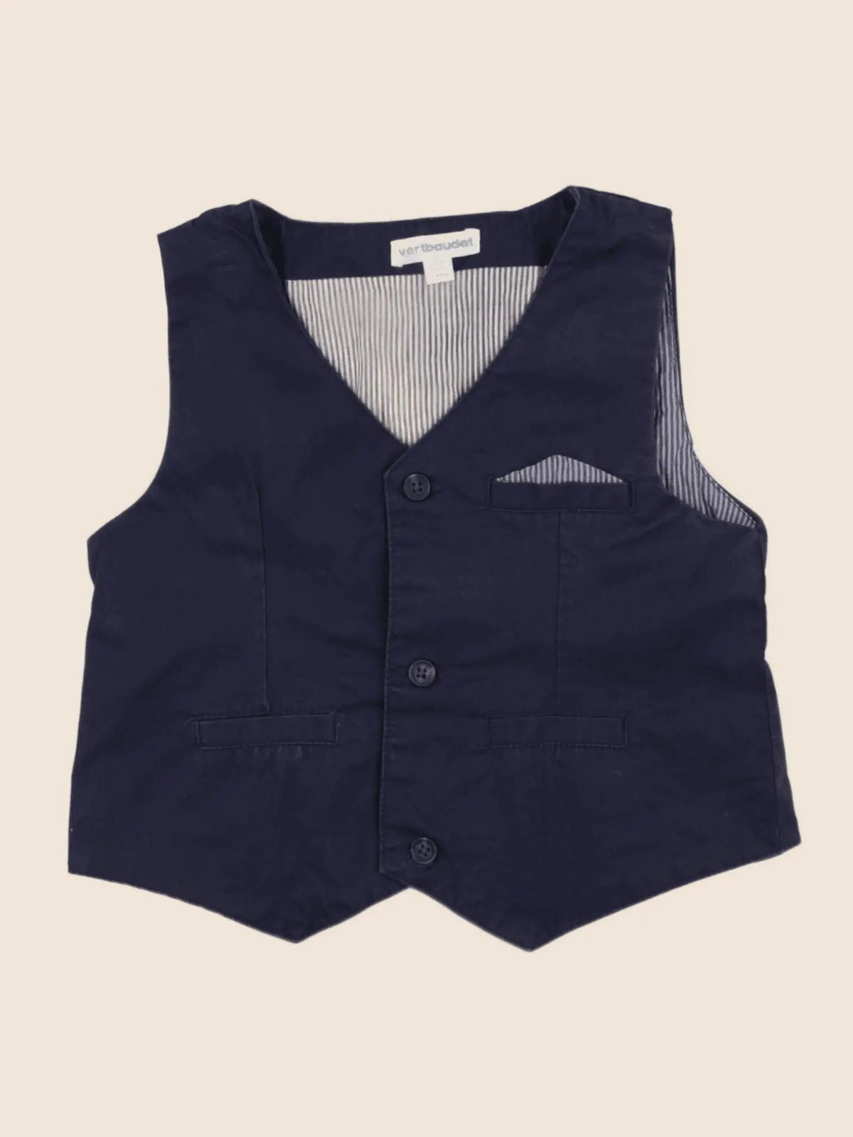 Vertbaudet - gilet bleu - 2 ans
