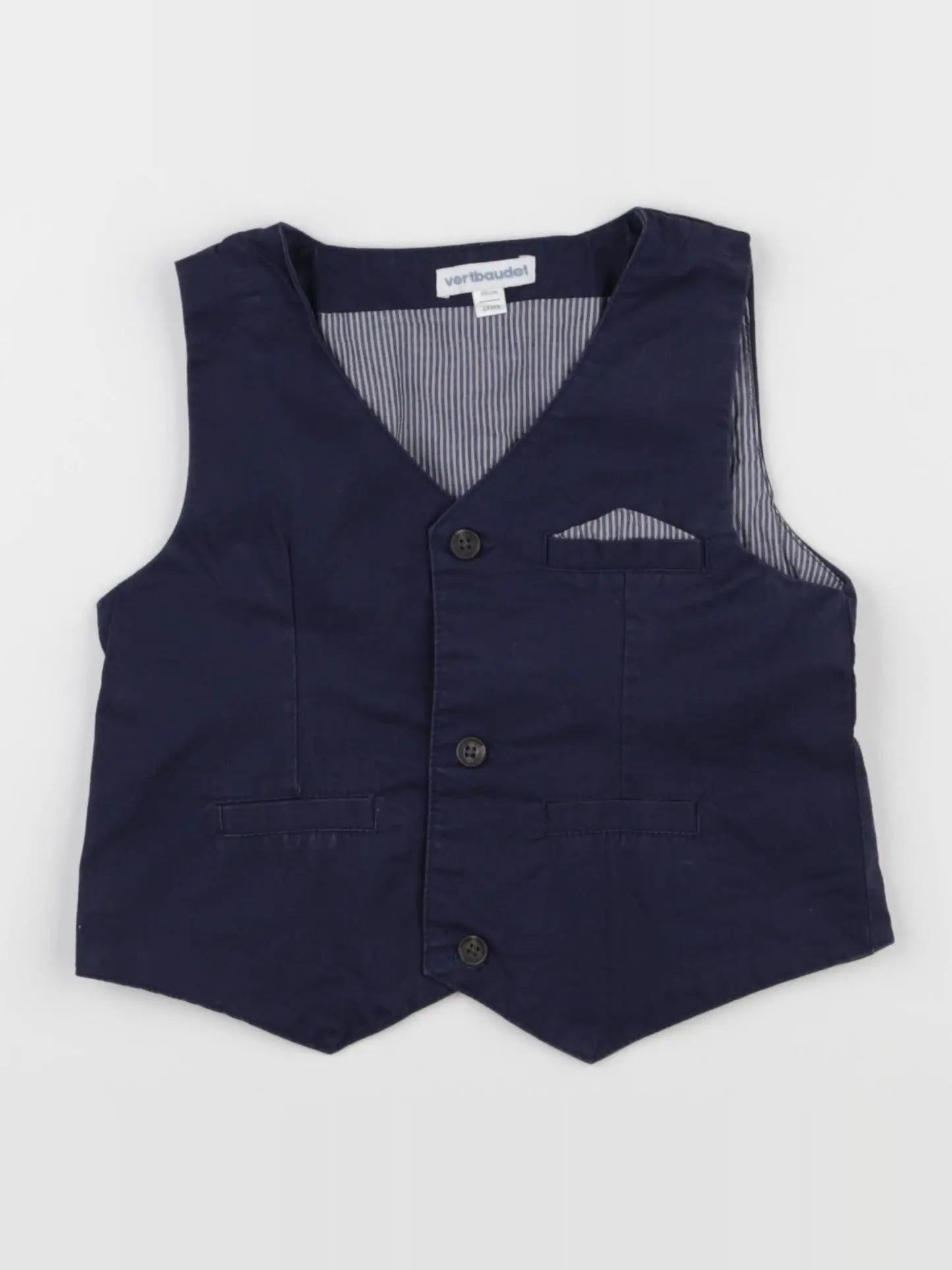 Vertbaudet - gilet bleu - 2 ans