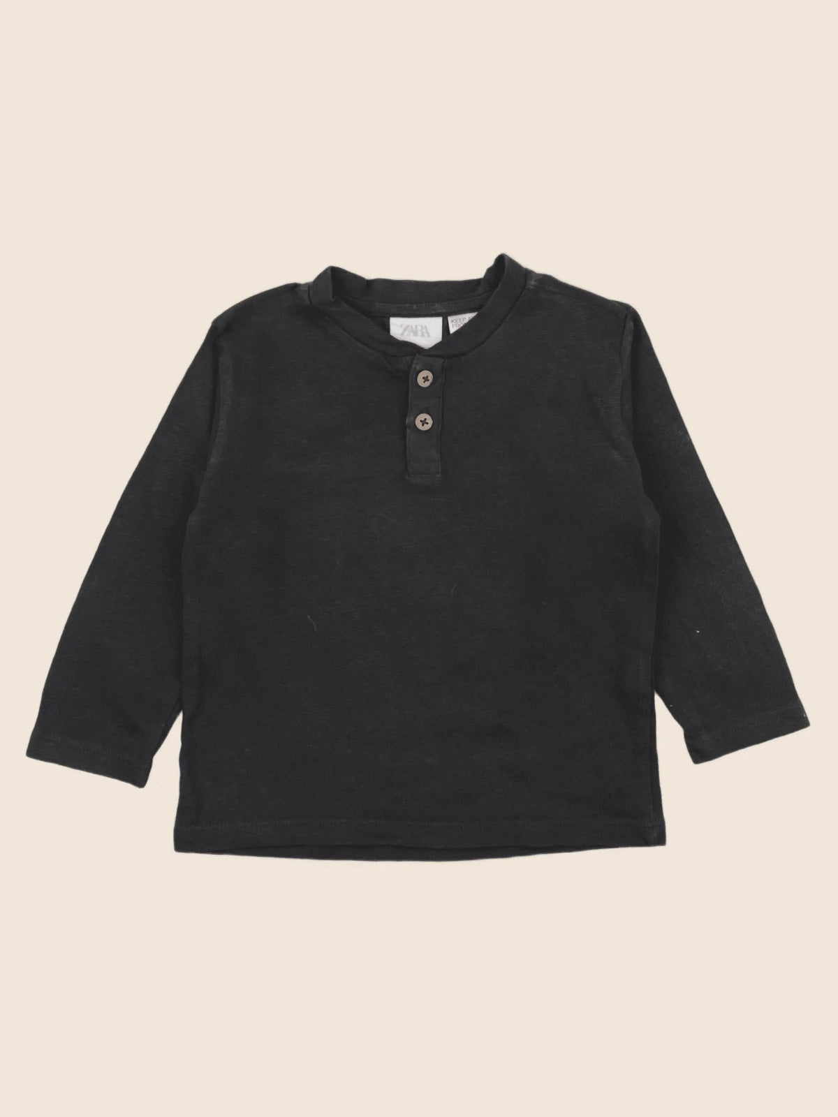 Zara - blouse noir - 9/12 mois